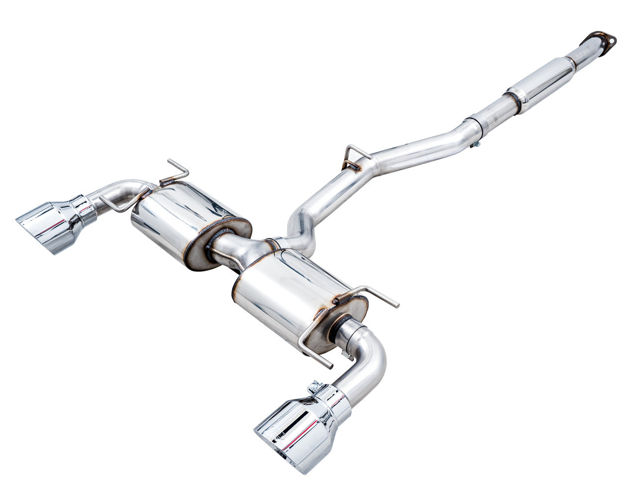 AWE Touring Edition Exhaust - Chrome Silver Tips - 2013-2024 Scion FRS / Subaru BRZ / Toyota GR86