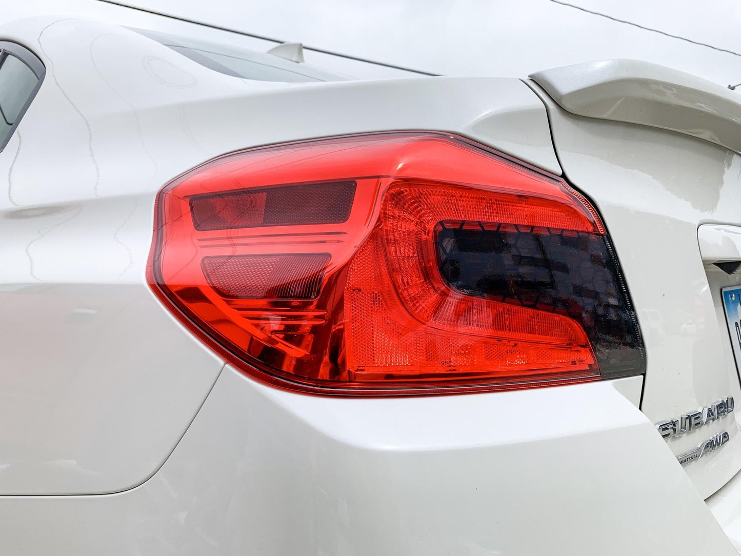 Sticker Fab Special Edition Honeycomb Smoked Tail Light Tint (Dark Smoke) - 2015-2021 Subaru WRX/STI
