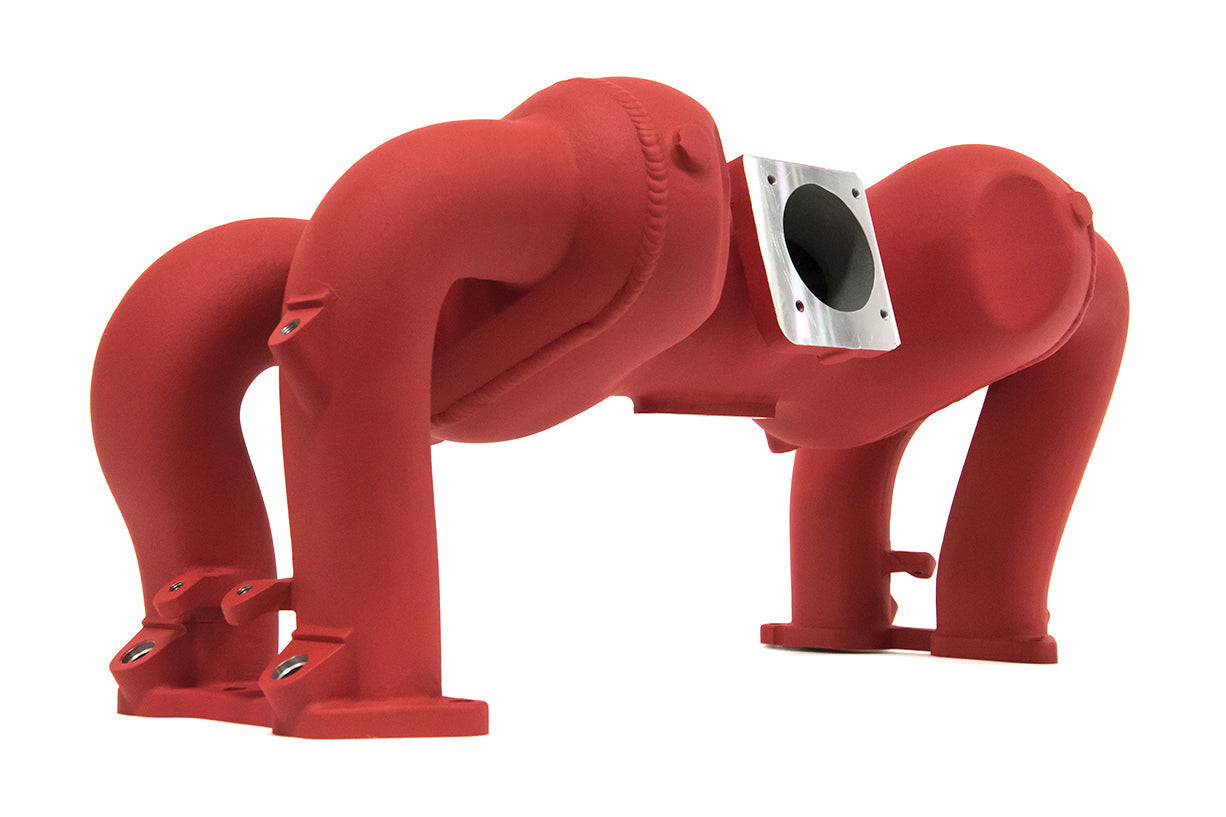 AMS Performance EJ25 Intake Manifold - Red Coated - 2002-2014 Subaru WRX / 2004-2021 Subaru STI