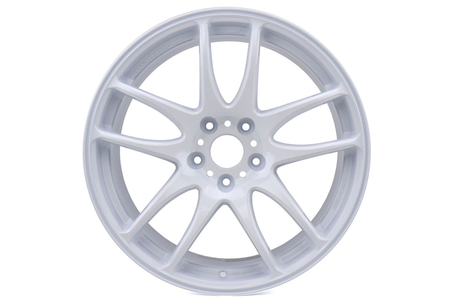 Work Wheels Emotion CR Kiwami White (Deep Concave) 18x9.5 +38 5x114.3 (Sold As Pair) - 2015-2024 Subaru WRX / 2015-2021 STI / 2019-2024 Forester