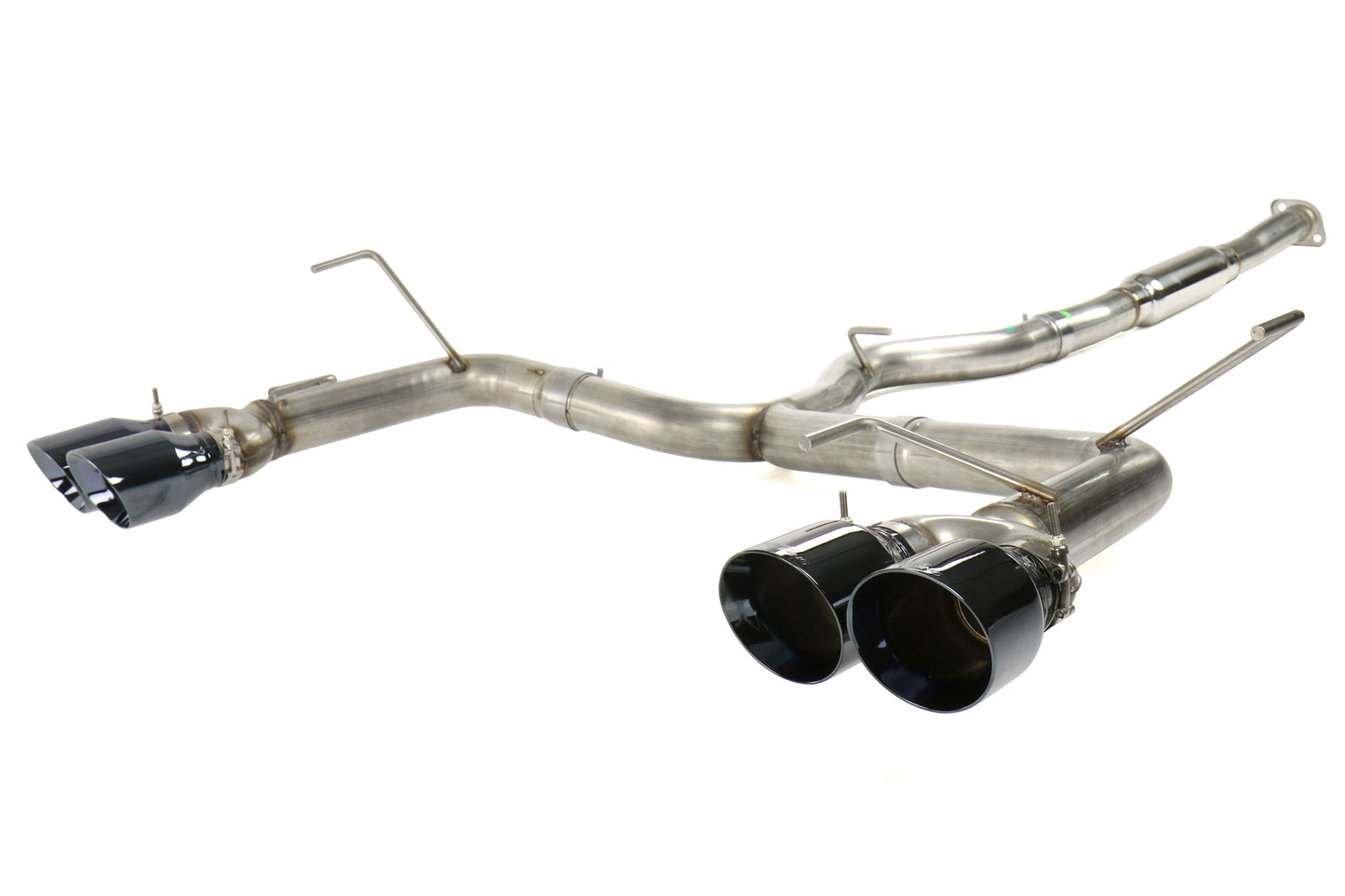 AWE Track Edition Cat-Back Exhaust (Diamond Black Tips) - 2011-2021 Subaru WRX / STI Sedan