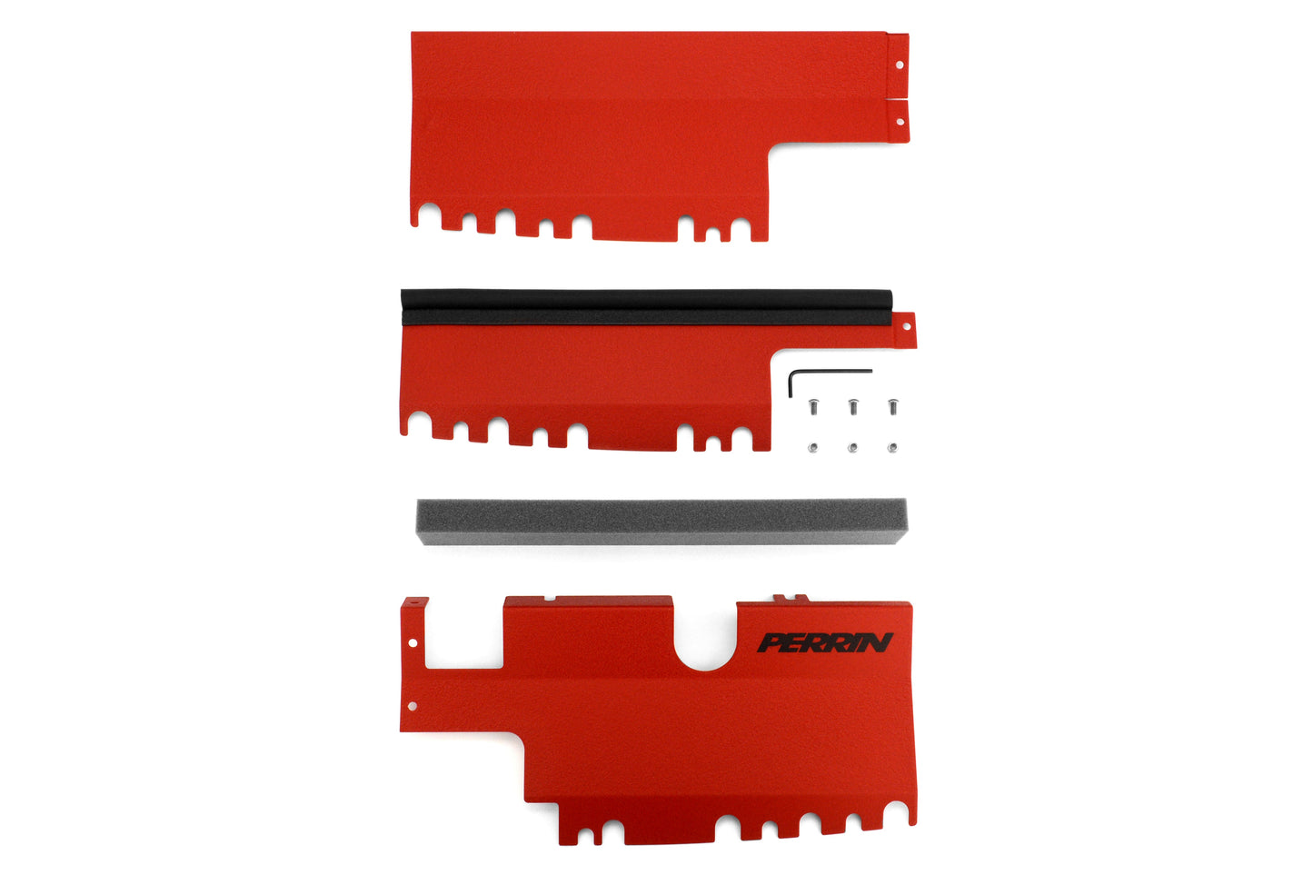 PERRIN Radiator Shroud Red - 2015-2020 Subaru WRX / STI
