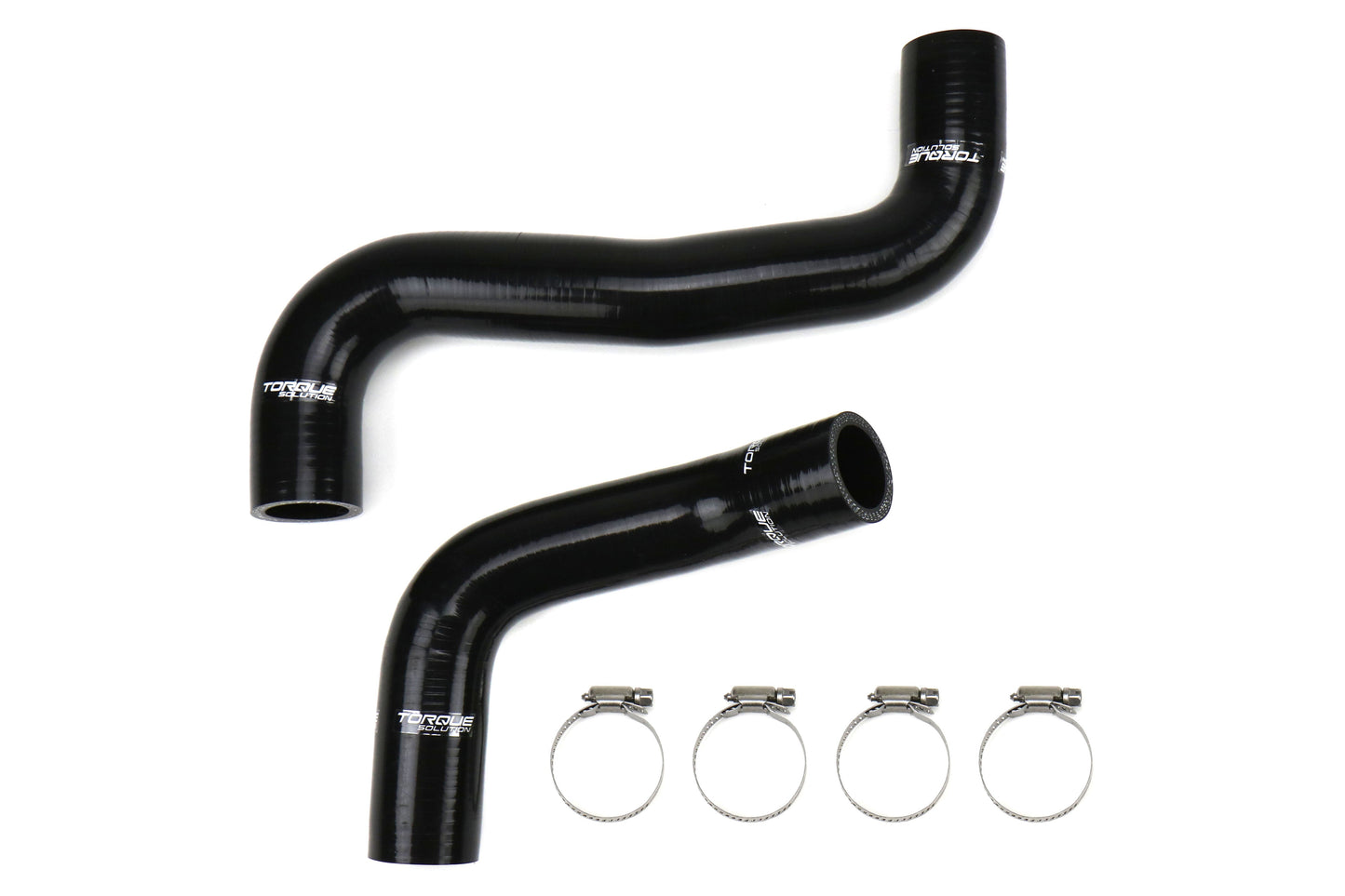 Torque Solution Silicone Radiator Hose Kit Black - Subaru Models (inc. 2008+ STI / 2008-2014 WRX)