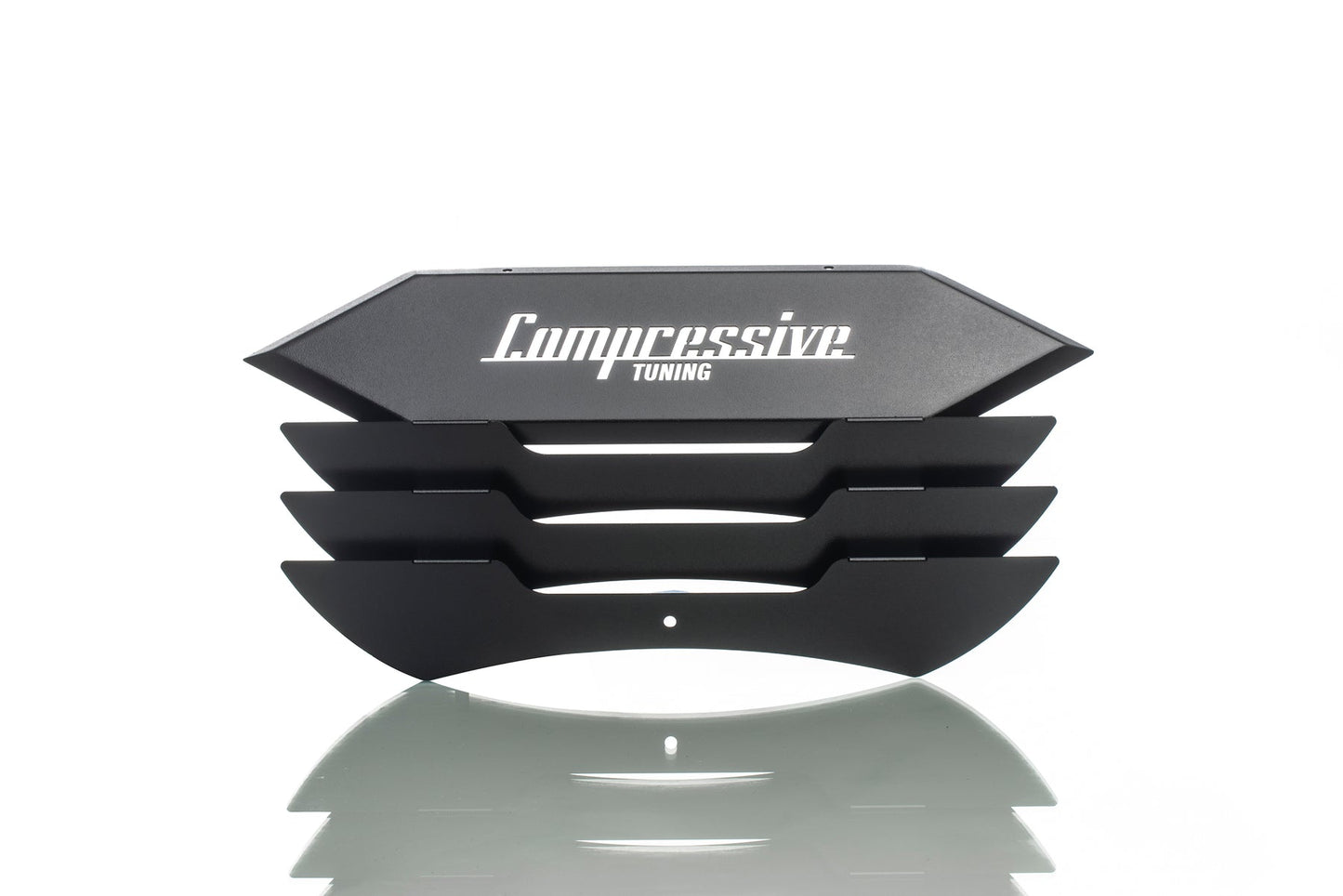 Compressive Tuning STI Louver Covers, pulley cover kit, BLACK - 2015-2021 Subaru STI / 2008-2014 Impreza