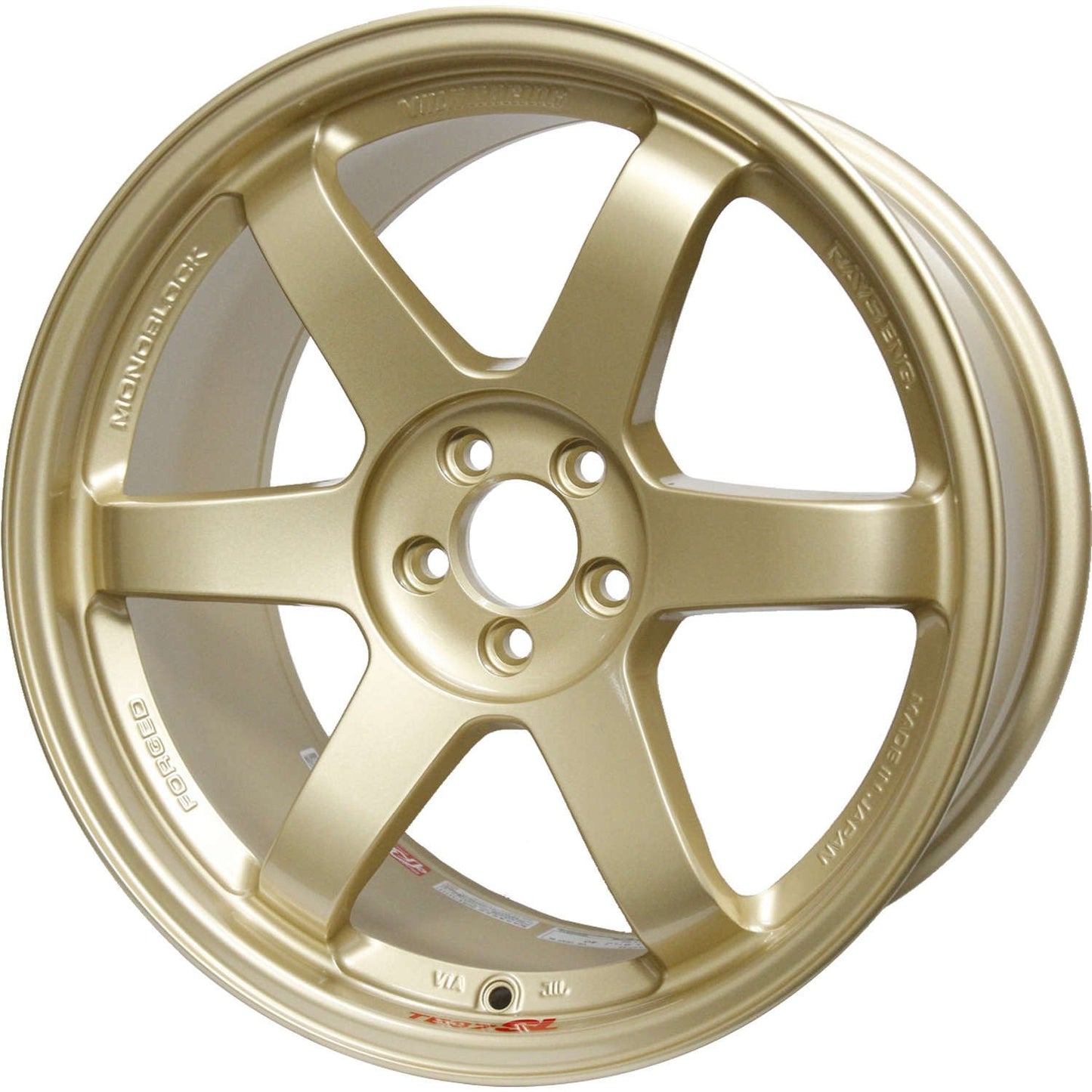 Volk Racing TE37SL Hyper Gold 18x9.5 +40 5x114.3 (Single Wheel) - 2015-2023 Subaru WRX / 2015-2021 STI / 2019-2023 Forester