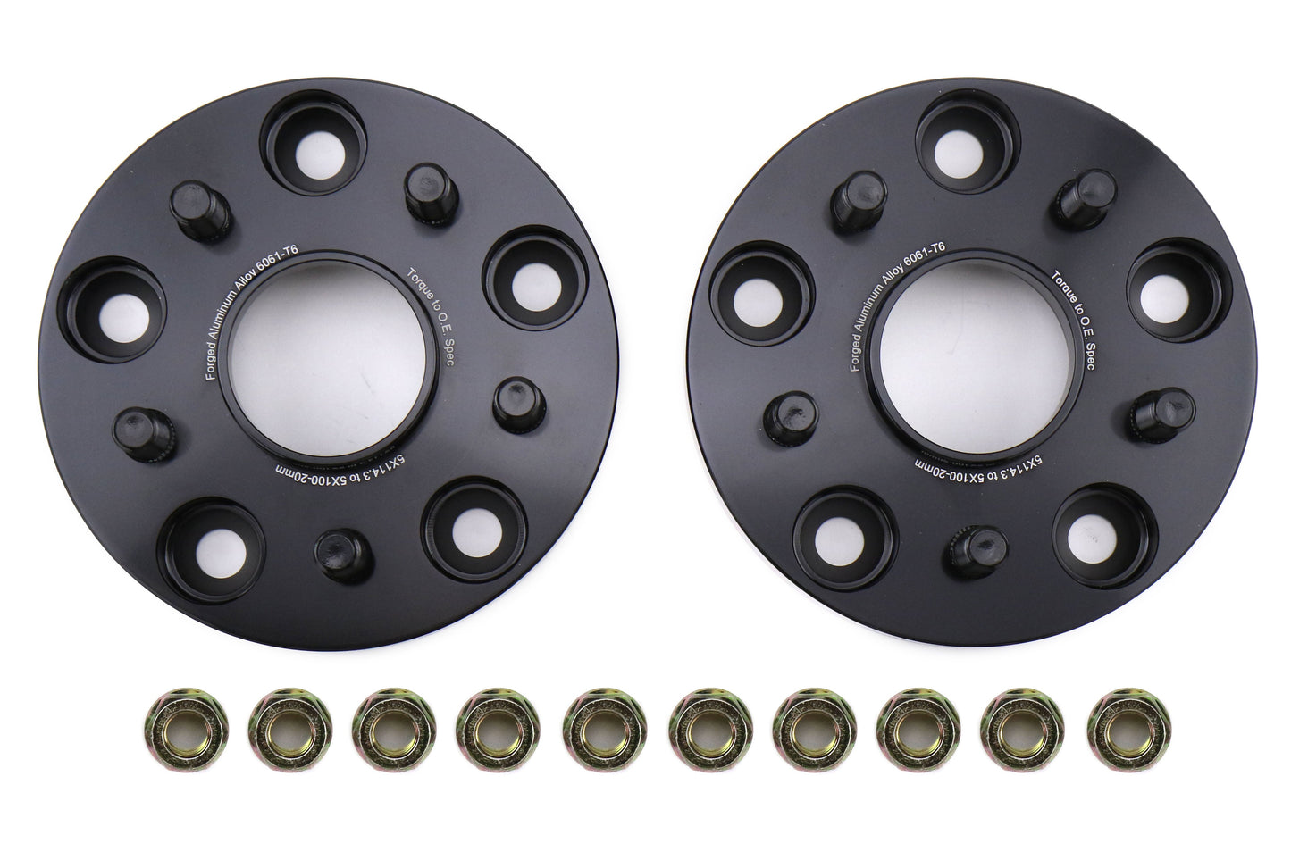 FactionFab 5x114.3 to 5x100 20mm Conversion Wheel Spacers, Pair - 2015-2021 Subaru STI / 2015-2024 WRX / 2005-2014 Impreza
