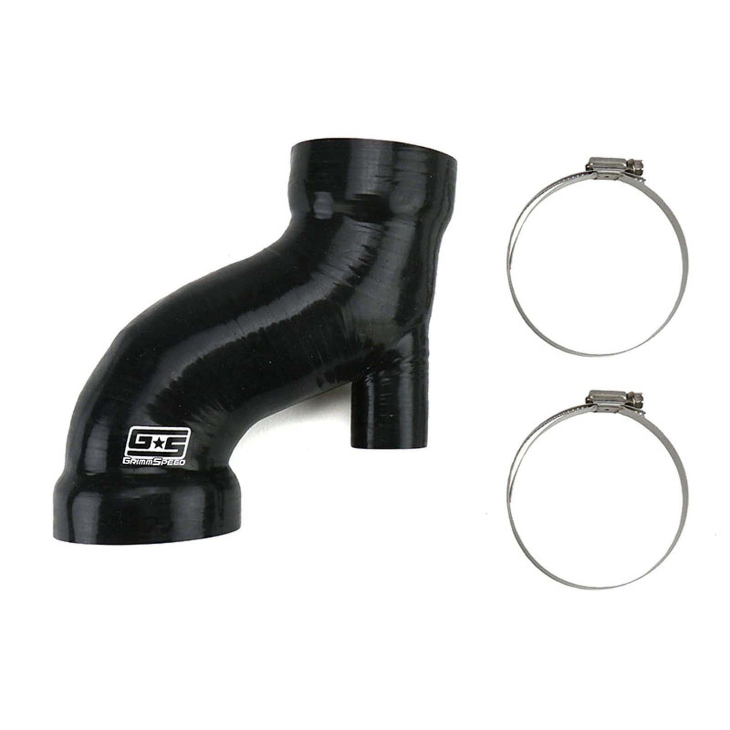 GrimmSpeed Post MAF Hose Kit Black w/ OEM Sound Generator Tube - 2015-2017 Subaru STI