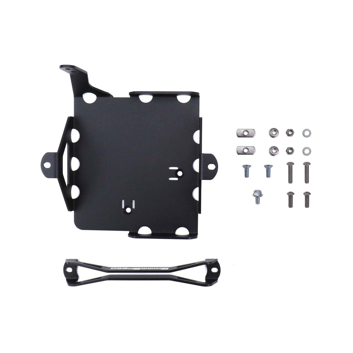 GrimmSpeed Lightweight Battery Mount Black - 2008-2021 Subaru WRX/STI