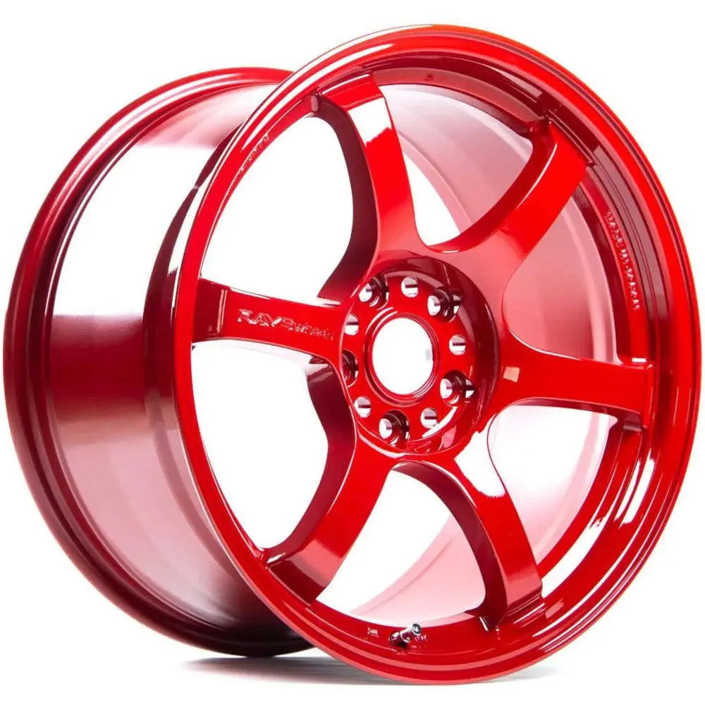 Rays Gram Lights 57DR Milano Red 18x9.5 +38mm 5x114.3 (Single Wheel) - 2015-2024 Subaru WRX / 2015-2021 STI / 2019-2024 Forester