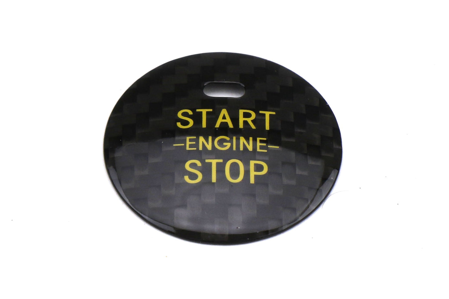 OLM LE Carbon Fiber Push to Start Cover - Black - Subaru Models (Inc. 2015-2021 Subaru WRX / STI)