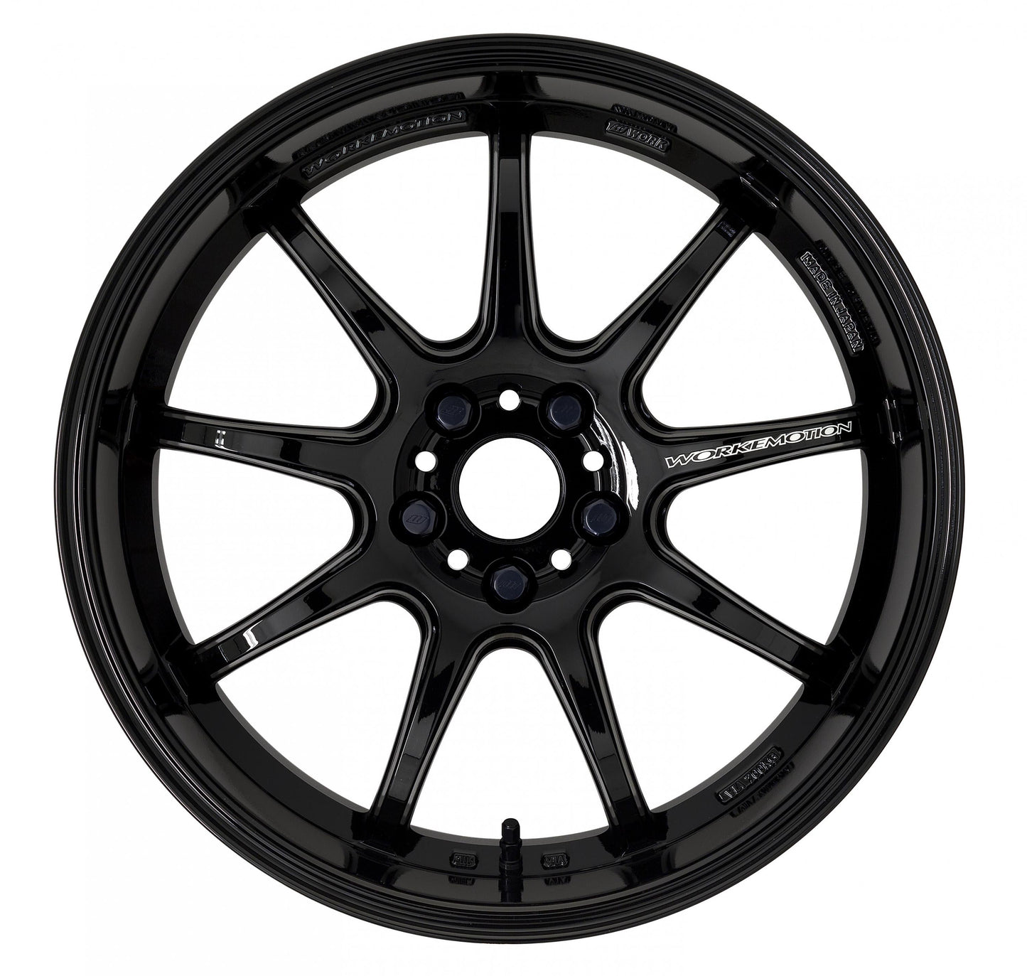 Work Wheels Emotion D9R Gloss Black (65mm Rim Depth) 18x9.5 +38 5x114.3 (Sold As Pair) - 2015-2024 Subaru WRX / 2015-2021 STI / 2019-2024 Forester