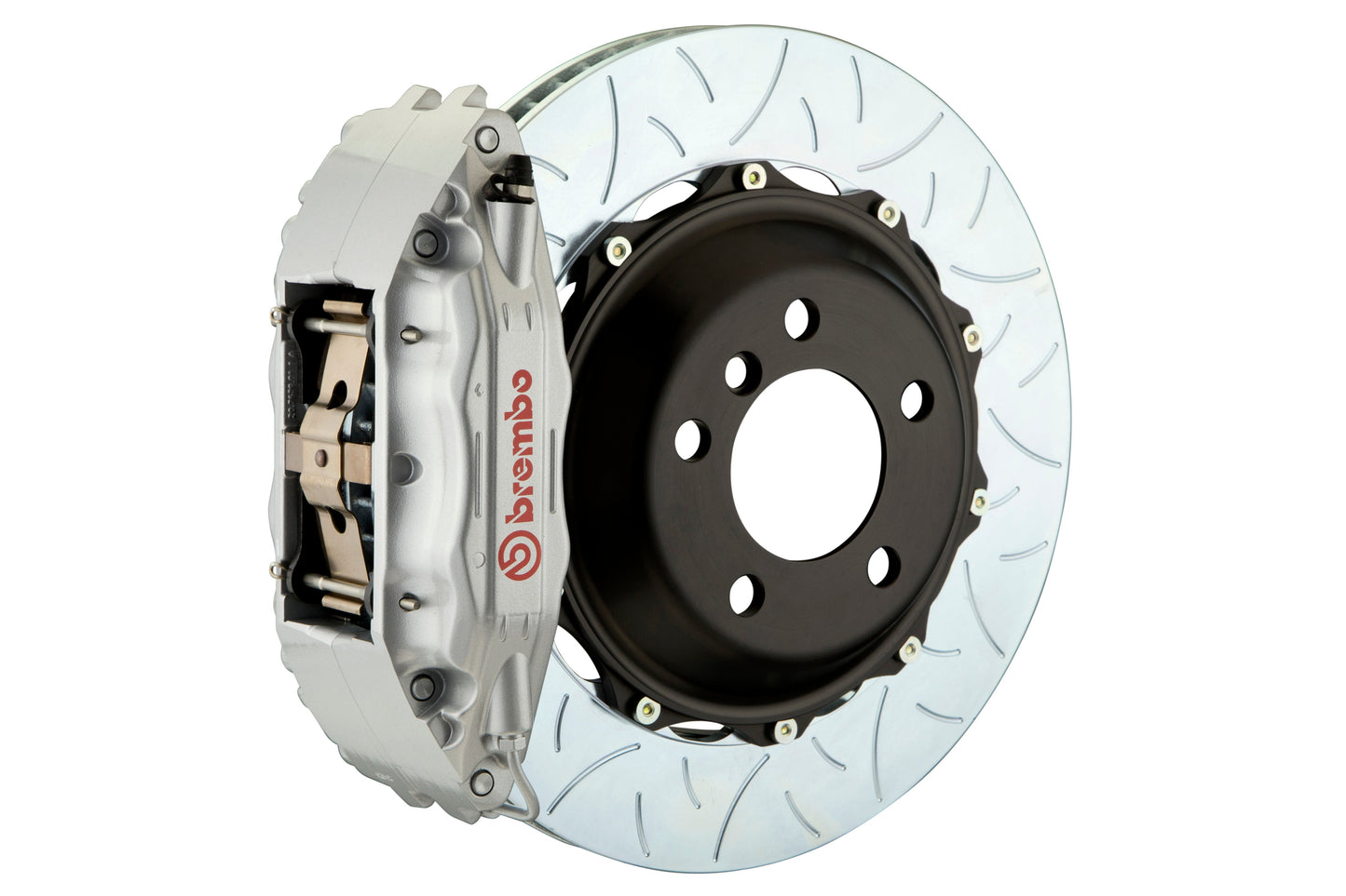 Brembo GT Systems 4 Piston Front Silver Big Brake Kit Type 3 Slotted Rotors - 2005-2017 Subaru STI