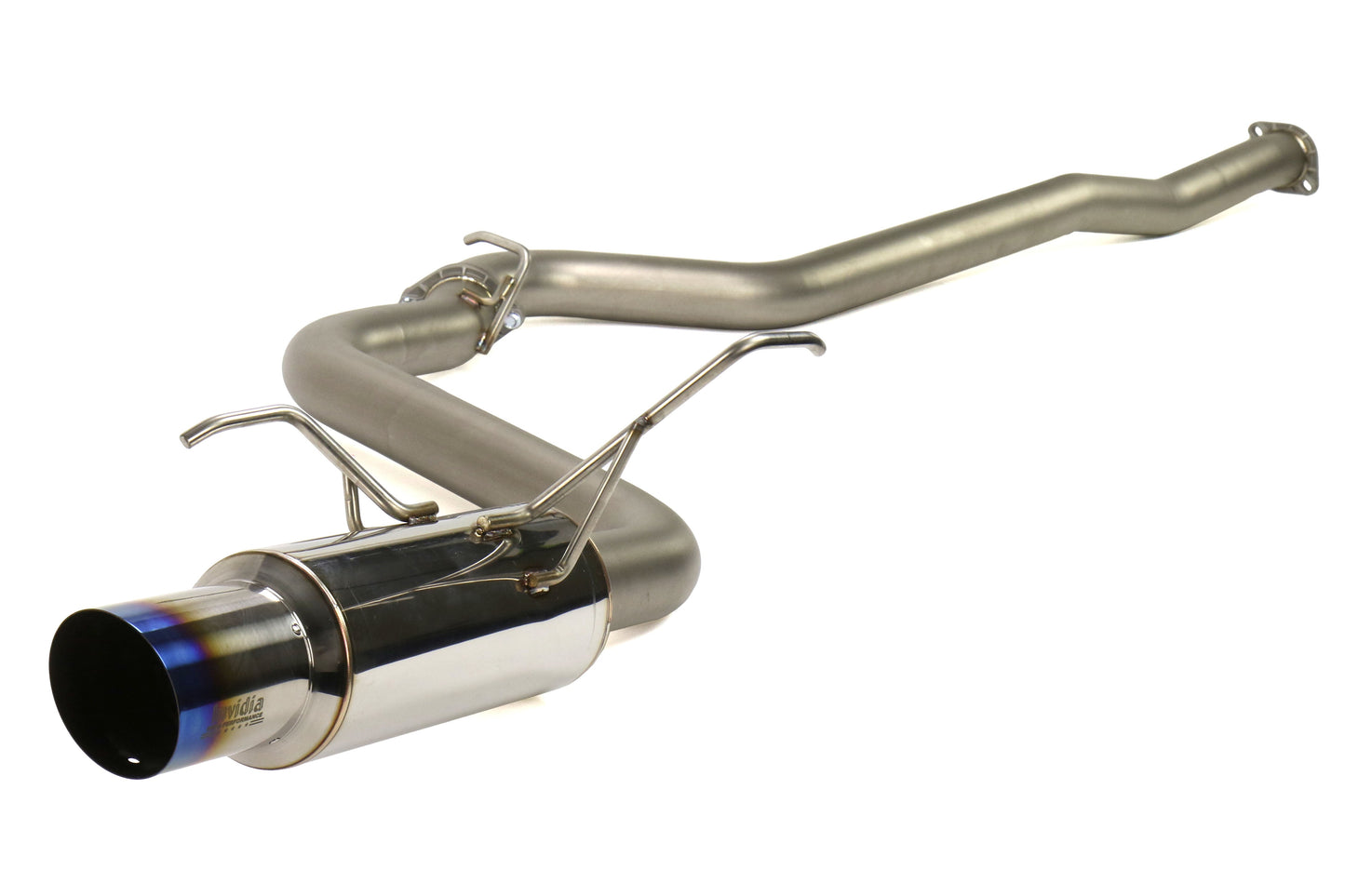 Invidia N1 Single Exit Cat Back Exhaust w/Bead Blasted Piping - Titanium Tip - 2015-2021 Subaru WRX / STI