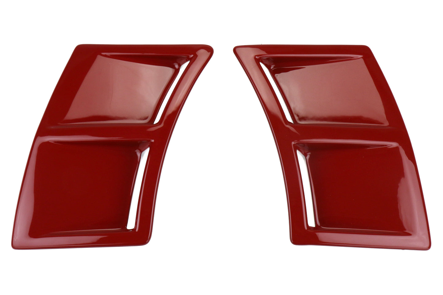 OLM S207 Style Paint Matched Rear Bumper Vent Inserts - Firestorm (C7P) - 2015-2021 Subaru WRX / STI