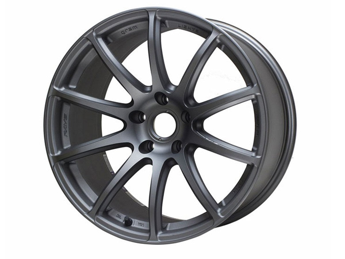 Gram Lights 57Transcend Overseas Matte Graphite 18x9.5 +39mm 5x100 (Single Wheel) - 2013-2024 Subaru BRZ / Scion FR-S / Toyota GR86 / 2014-2018 Subaru Forester