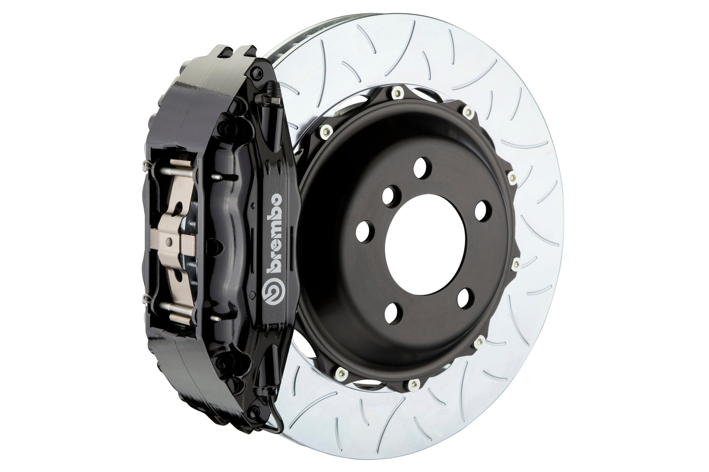 Brembo GT Systems 4 Piston Front Black Big Brake Kit Type 3 Slotted Rotors - 2005-2017 Subaru STI