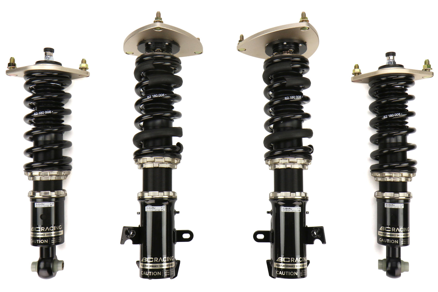 BC Racing BR Series Coilovers Extreme Low 8kg/8kg - 2015-2017 Subaru WRX/STI