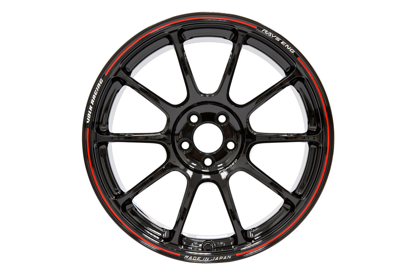 Volk Time Attack ZE40 Black/Red 18x9.5 +42 5x100 (Single Wheel) - 2013-2023 Subaru BRZ / Scion FR-S / Toyota GR86 / 2014-2018 Subaru Forester