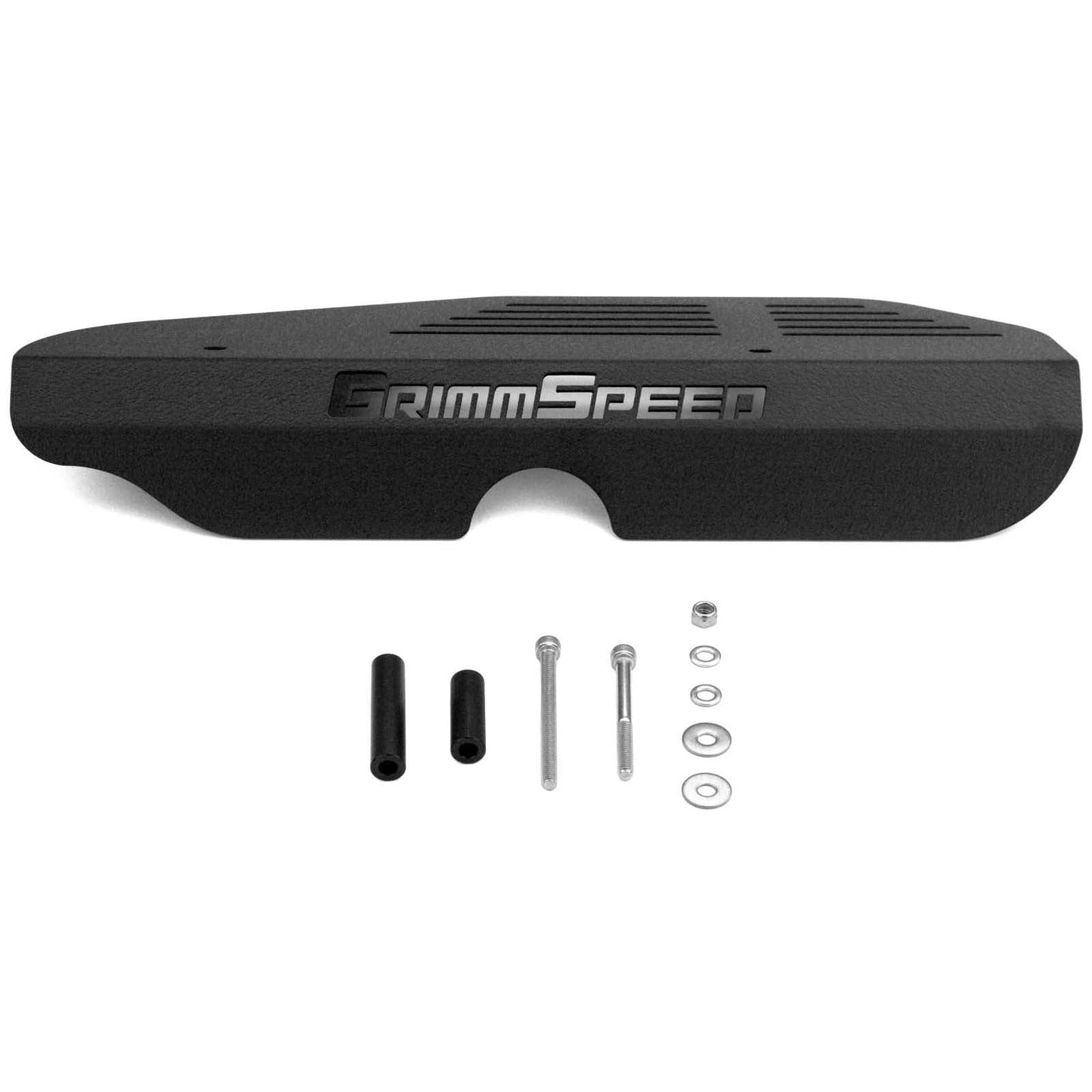 GrimmSpeed Alternator Cover Black - Subaru Models (inc. 2002-2021 WRX / STI)