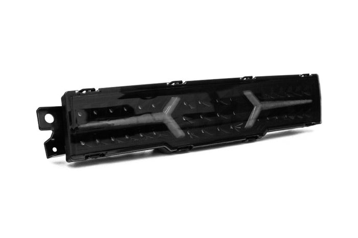 OLM V1 Rear Fog Light w/ OLM Plug and Play Harness - Smoke Lens / Black Base / White Bar - 2022-2024 Toyota GR86 / Subaru BRZ