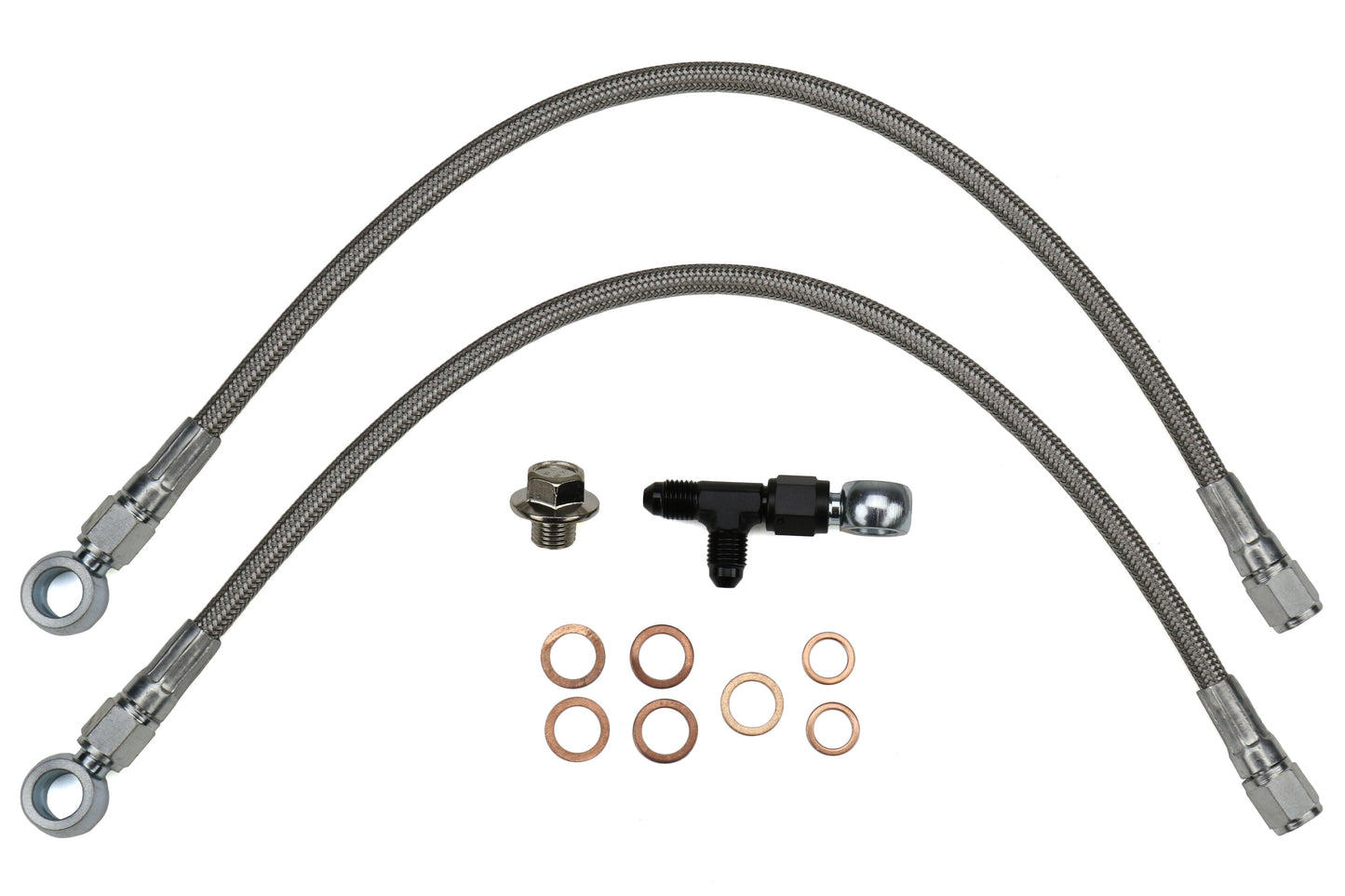 Torque Solution Turbo Oil Feed Line Kit - 2004-2021 Subaru STI / 2006-2014 WRX / 2003-2006 Baja / 1998-2013 Forester / 1993-2014 Impreza / 1990-2013 Legacy / 2000-2011 Outback