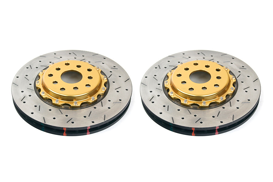DBA 5000 Series Drilled/Slotted Rotor Pair Front - 2004-2017 Subaru STI