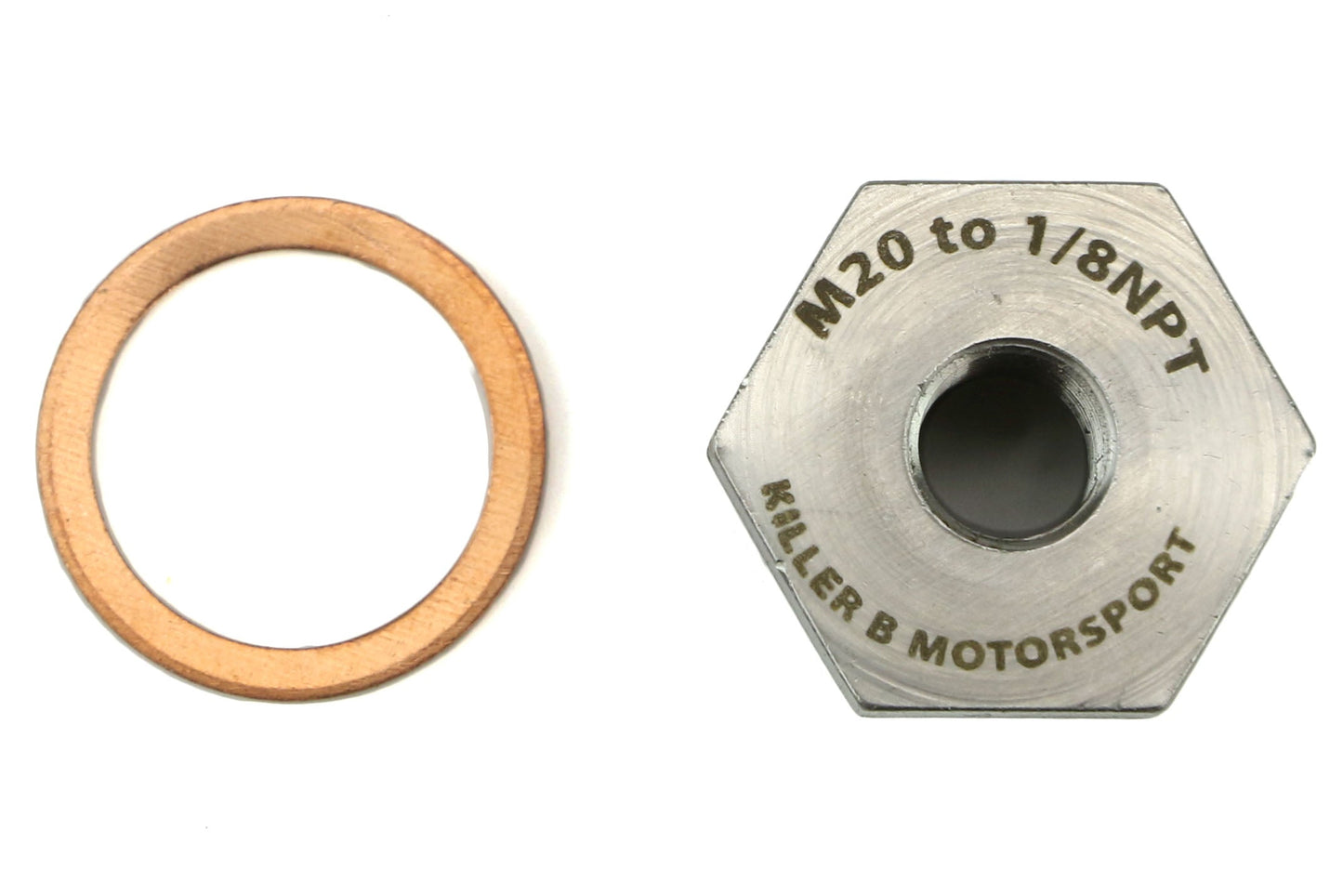 Killer B M20 (OEM) To 1/8NPT Oil Temperature Sensor Adapter - 2002-2014 Subaru WRX / 2004-2021 STI / 2006-2013 Forester XT