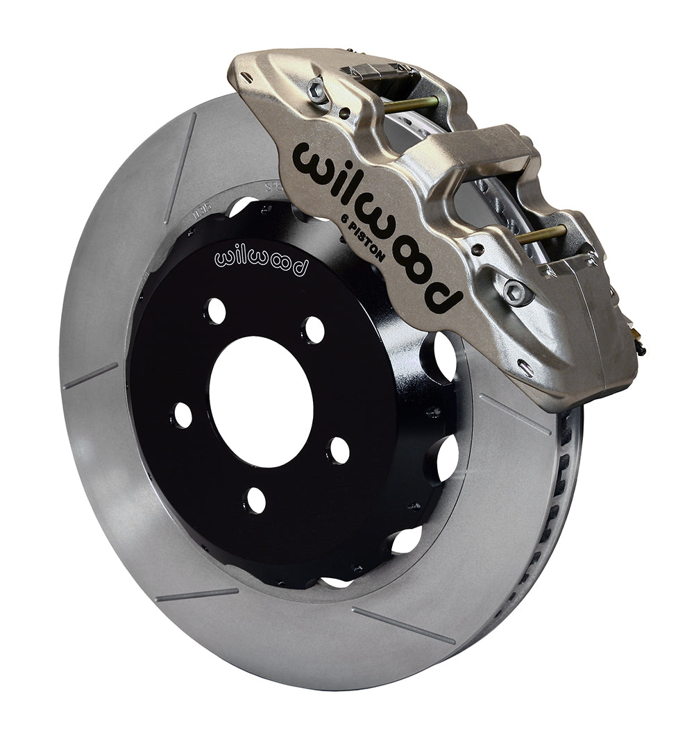 Wilwood AERO6 14in Front Kit Nickel - 2002-2014 Subaru WRX / 2004-2021 STI / 2003-2006 Baja / 1998-2013 Forester / 1994-2009 Legacy / 2000-2009 Outback