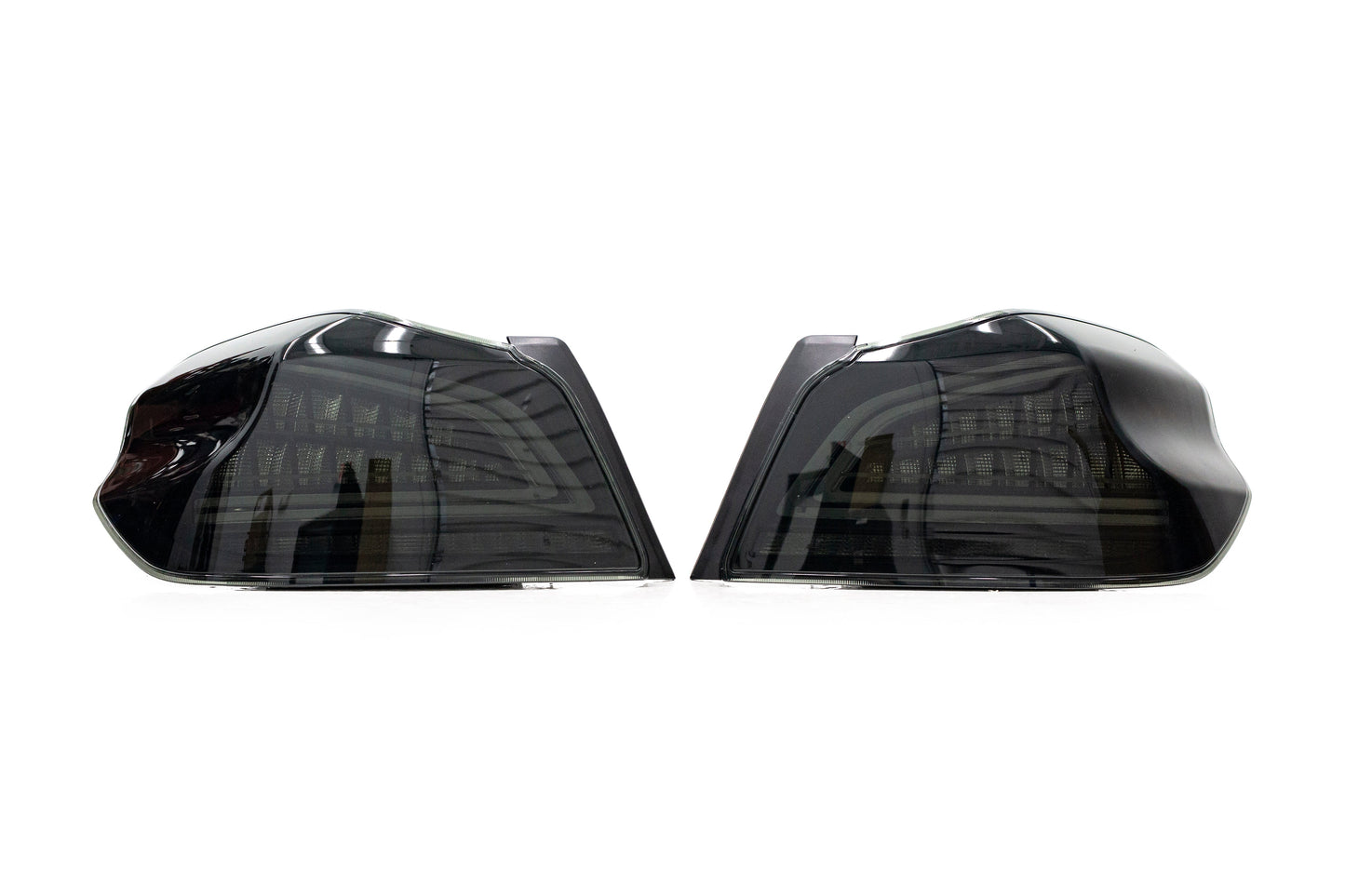 OLM Spec CR Sequential Tail Lights (Smoked Lens / Black Base) - 2015-2021 Subaru WRX / STI