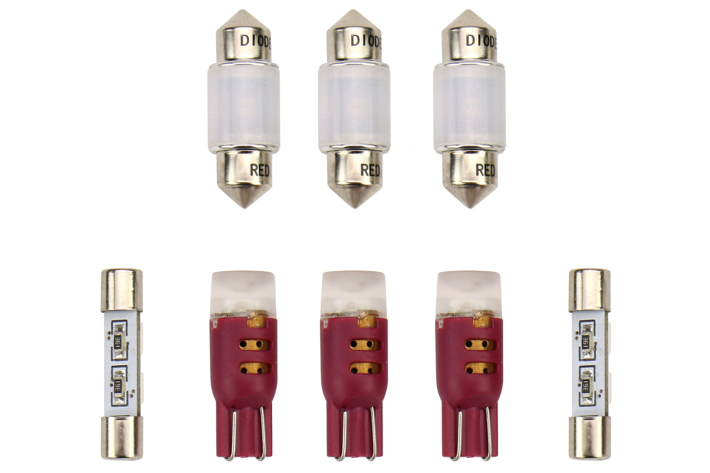 Diode Dynamics Stage 2 Red LED Interior Lighting Kit - 2015-2021 Subaru WRX / STI | DD0265