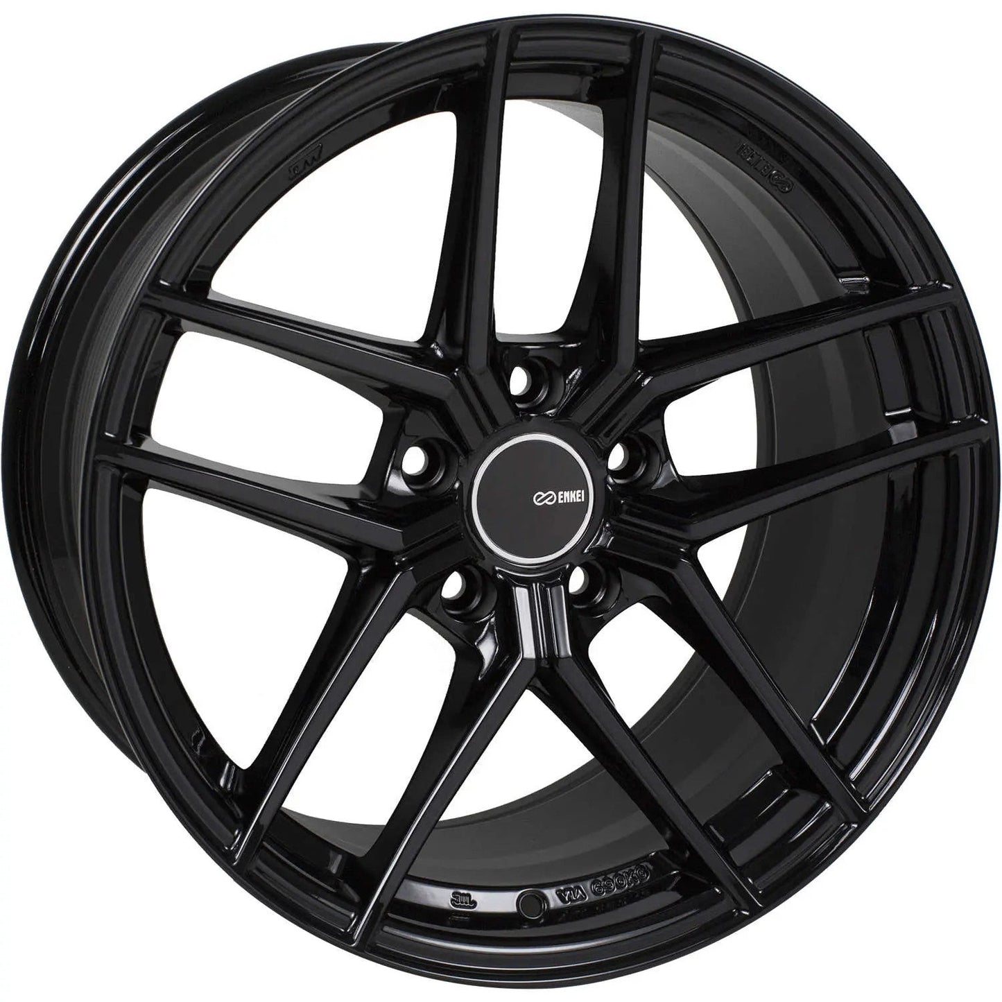 Enkei TY5 Gloss Black 18x8.5 +35 5x114.3 (Single Wheel) - 2015-2023 Subaru WRX / 2015-2021 STI / 2019-2023 Forester