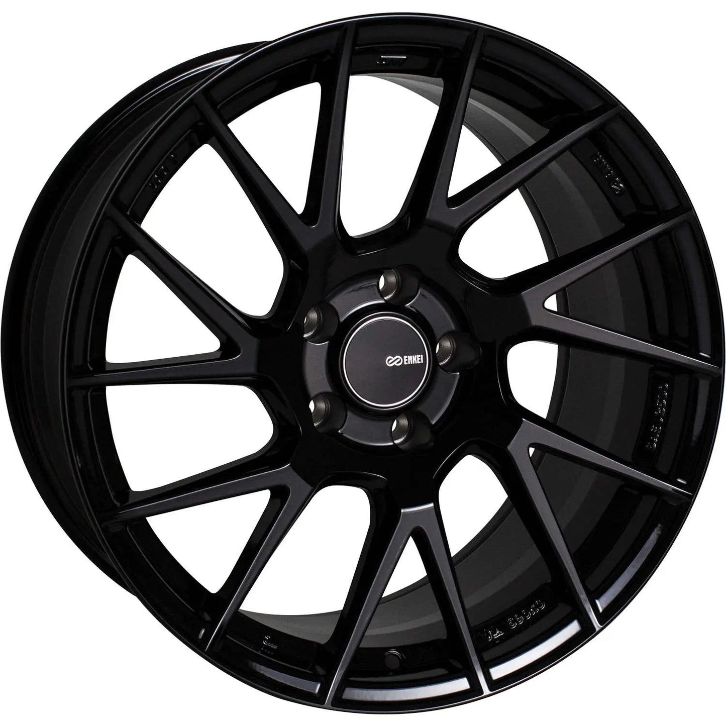 Enkei TM7 Gloss Black 18x9.5 +38 5x114.3 (Single Wheel) - 2015-2023 Subaru WRX / 2015-2021 STI / 2019-2023 Forester