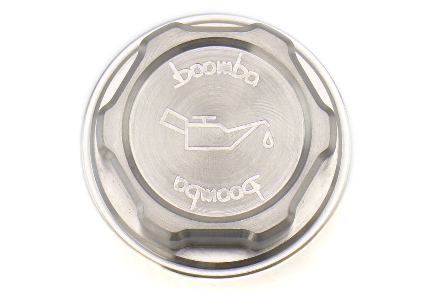Boomba Racing Aluminum Oil Cap - Natural Finish - Subaru Models (inc. 2015-2021 WRX / STI)