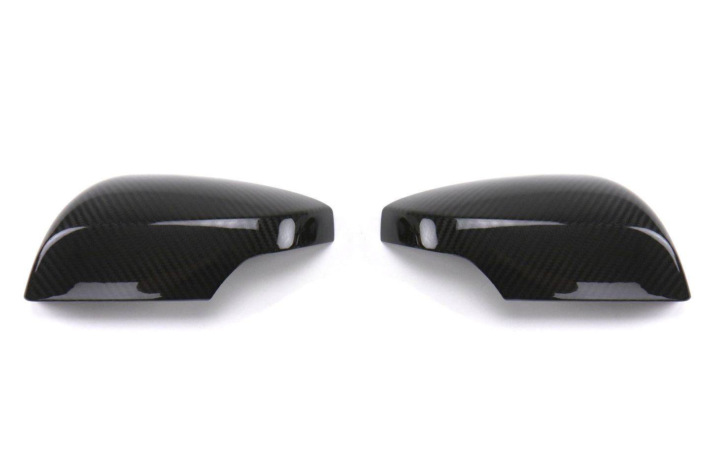 OLM S-line Dry Carbon Fiber Mirror Covers w/ Turn Signal Hole - Gloss Carbon Fiber - 2015-2021 Subaru WRX / STI