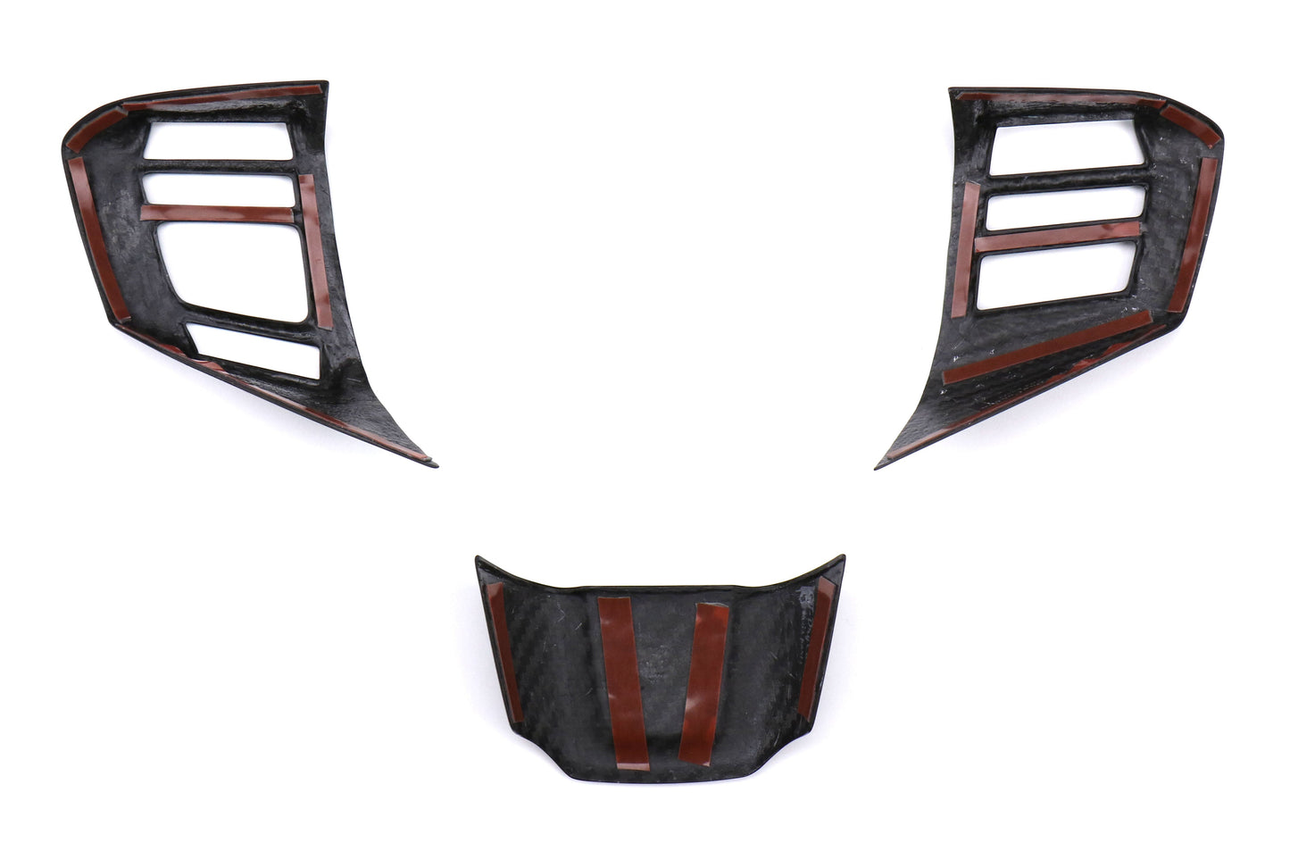 OLM LE Dry Carbon Fiber Steering Wheel Covers (Type 2) - 2016-2021 Subaru WRX / STI