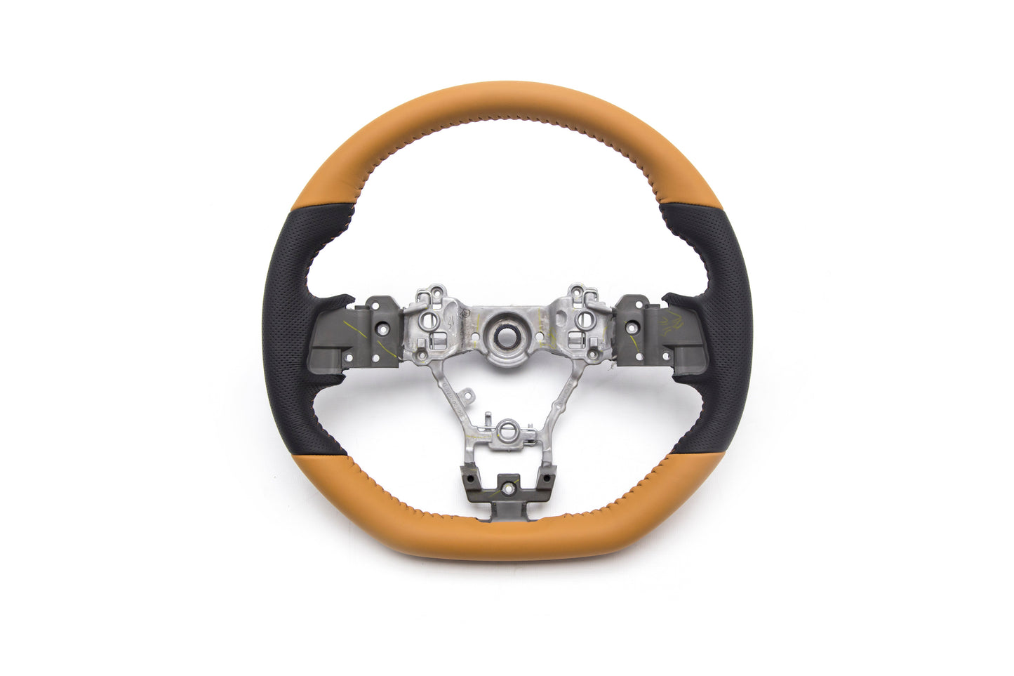 Subaru JDM S4 SporVita Tan Steering Wheel - 2015-2021 Subaru WRX / STI