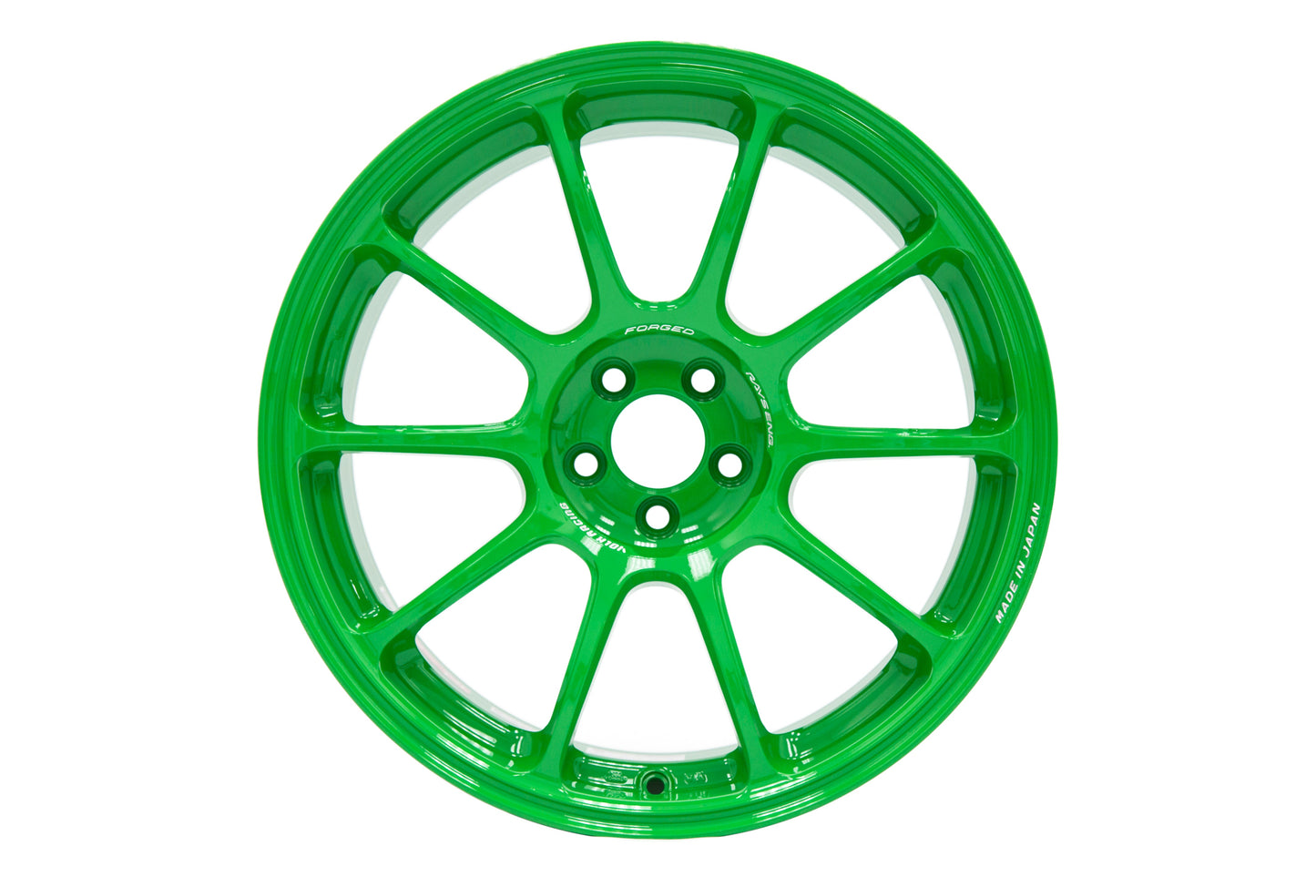 Volk ZE40 Takata Green 18x9.5 +38 5x114.3 (Single Wheel) - 2015-2023 Subaru WRX / 2015-2021 STI / 2019-2023 Forester