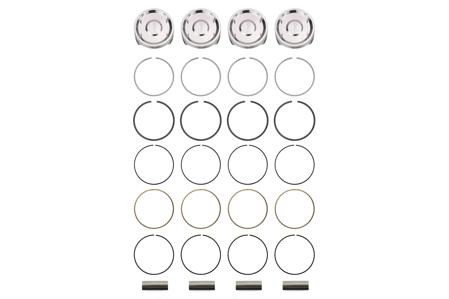 Manley Performance Platinum Series Turbo Tuff Piston Set 99.75mm 8.5:1 For 2.7L Stroker - Subaru Models (inc. 2006-2014 WRX / 2004-2021 STI)