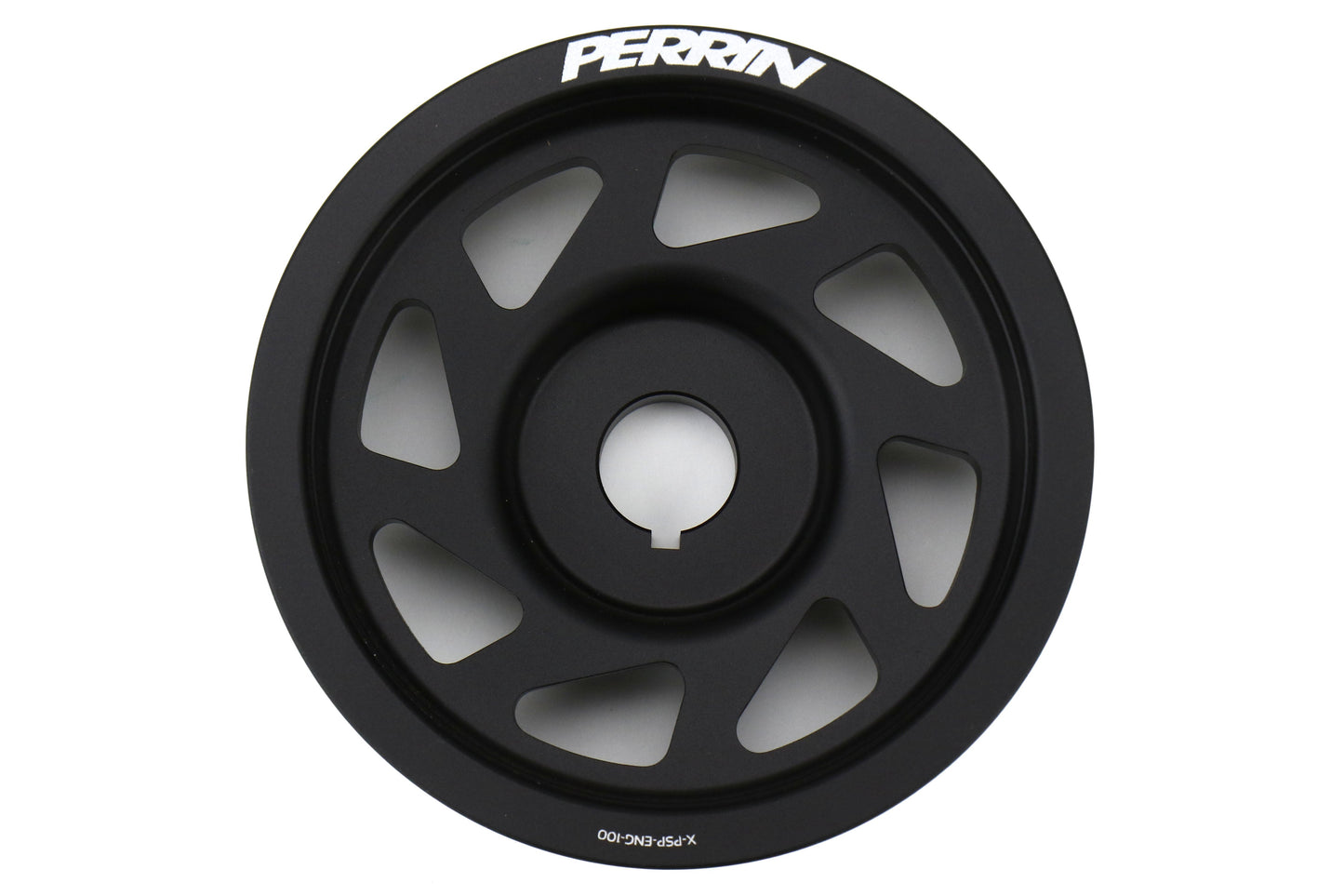 PERRIN Lightweight Crank Pulley Black - Subaru Models (inc. 2002-2014 WRX / 2004-2021 STI)
