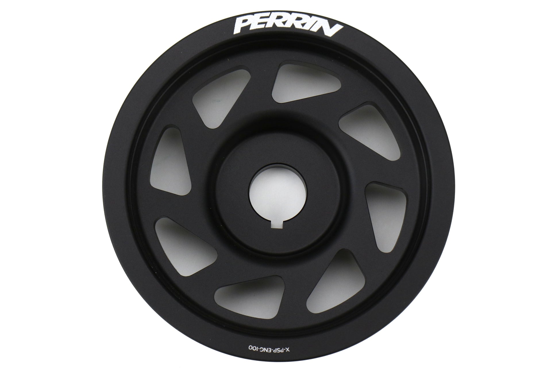 PERRIN Lightweight Crank Pulley Black - Subaru Models (inc. 2002-2014 WRX / 2004-2021 STI)