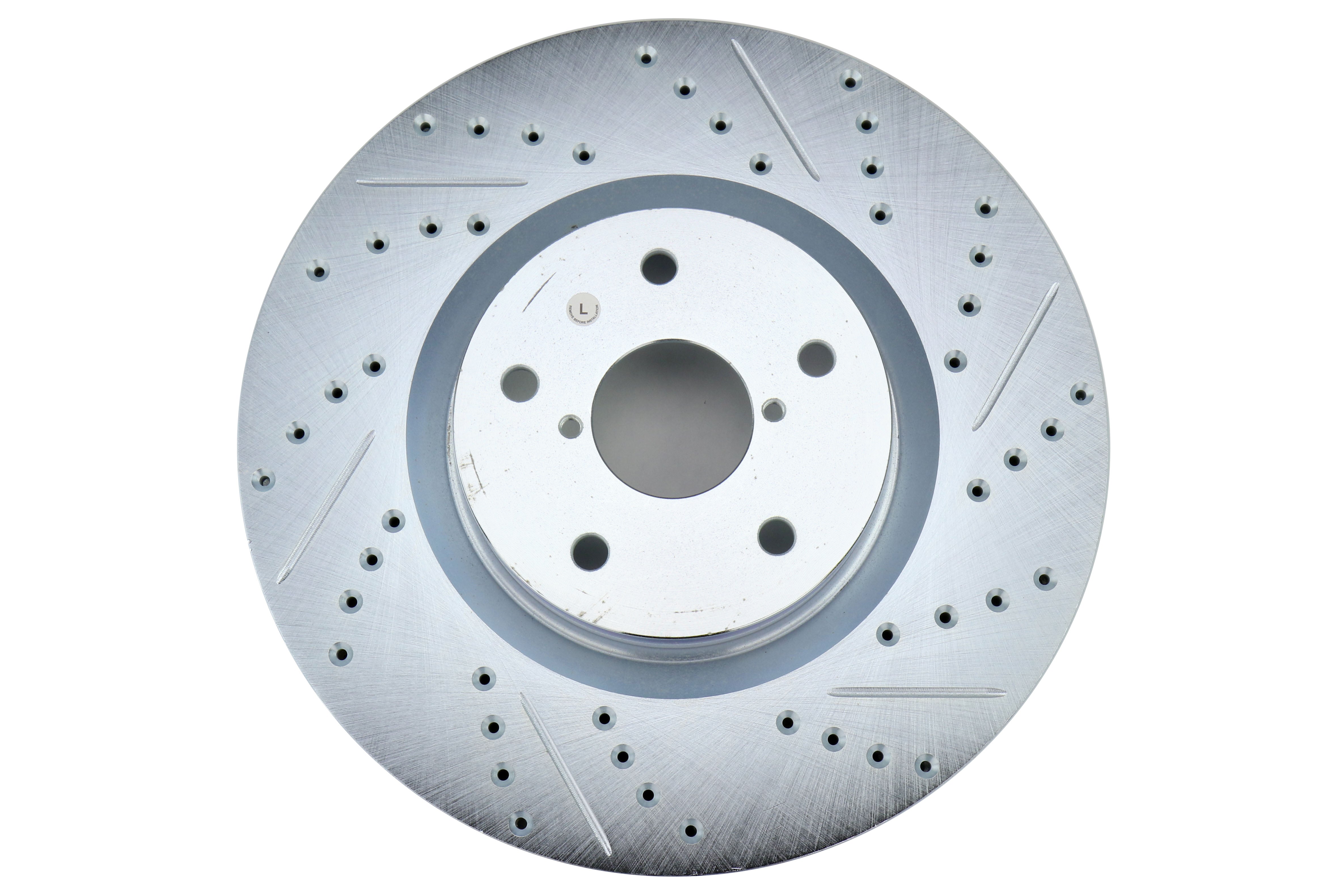 Stoptech C-Tek Sport Drilled and Slotted Rotor Single Front Left - 2005-2017 Subaru STI