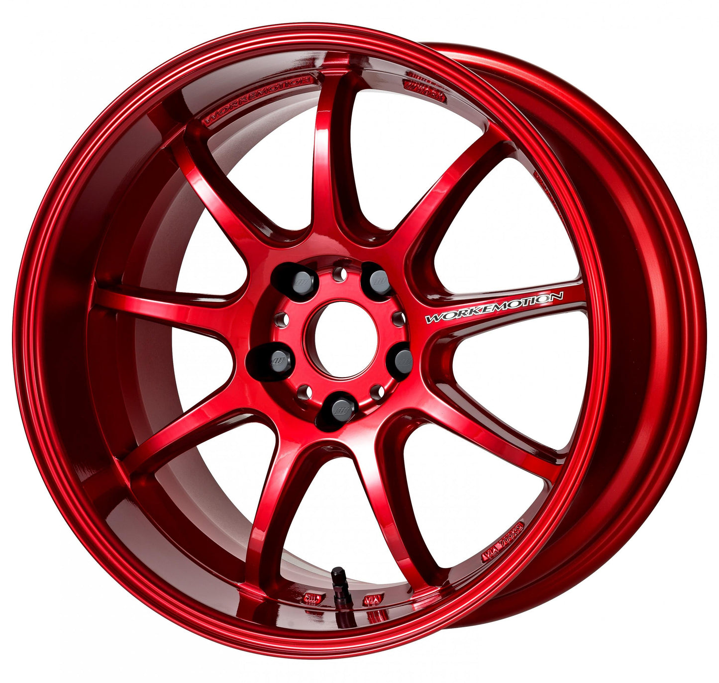 Work Emotion D9R Candy Apple Red 18x9.5 +38mm 5x114.3 (Sold As Pair) - 2015-2024 Subaru WRX / 2015-2021 STI / 2019-2024 Forester