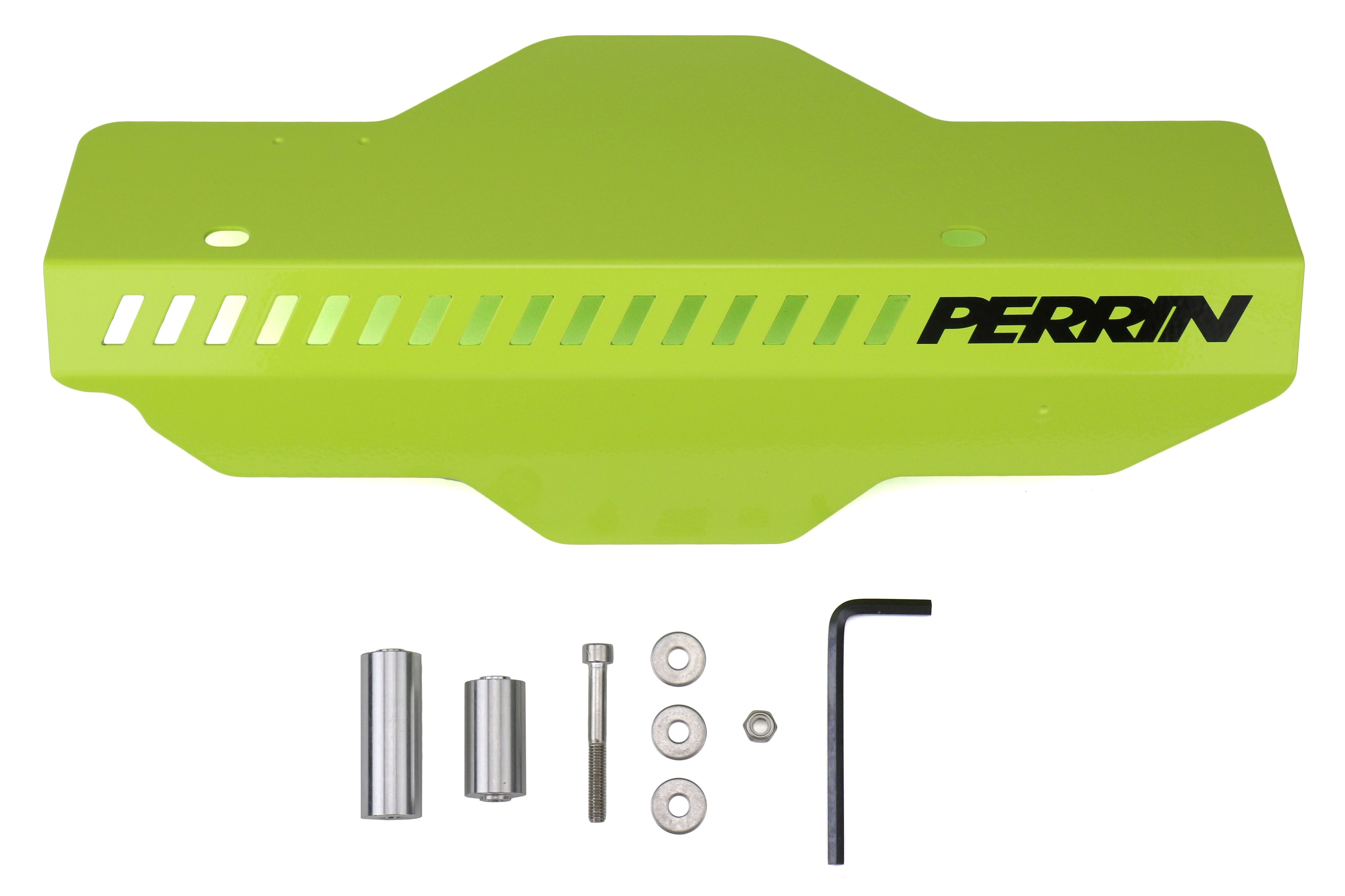 PERRIN Pulley Cover (Neon Yellow) - 2002-2014 Subaru WRX / 2004-2021 STI