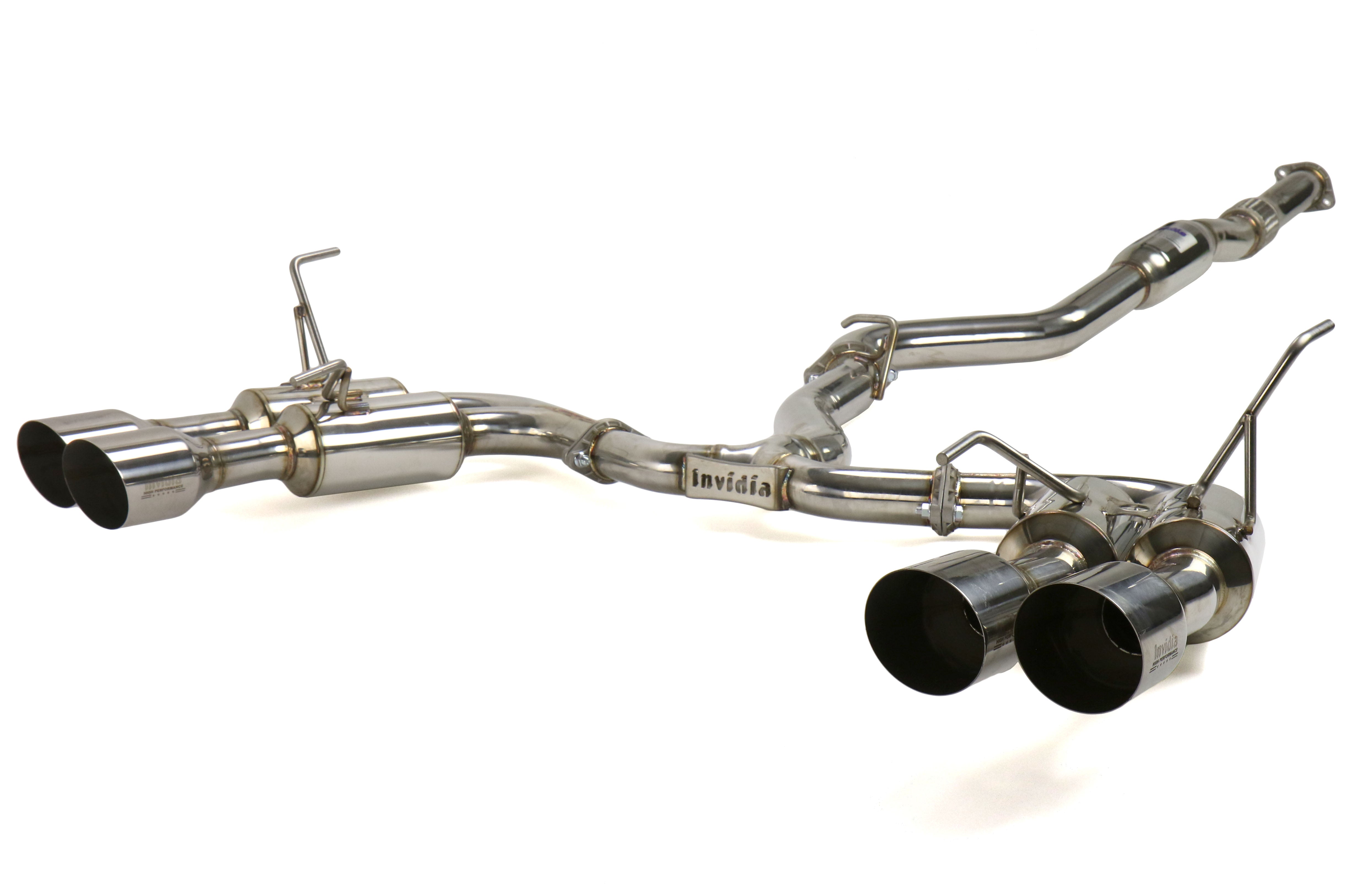 Invidia Gemini Single Layer Cat Back Exhaust w/ Stainless Steel Tips - 2015-2021 Subaru WRX / STI