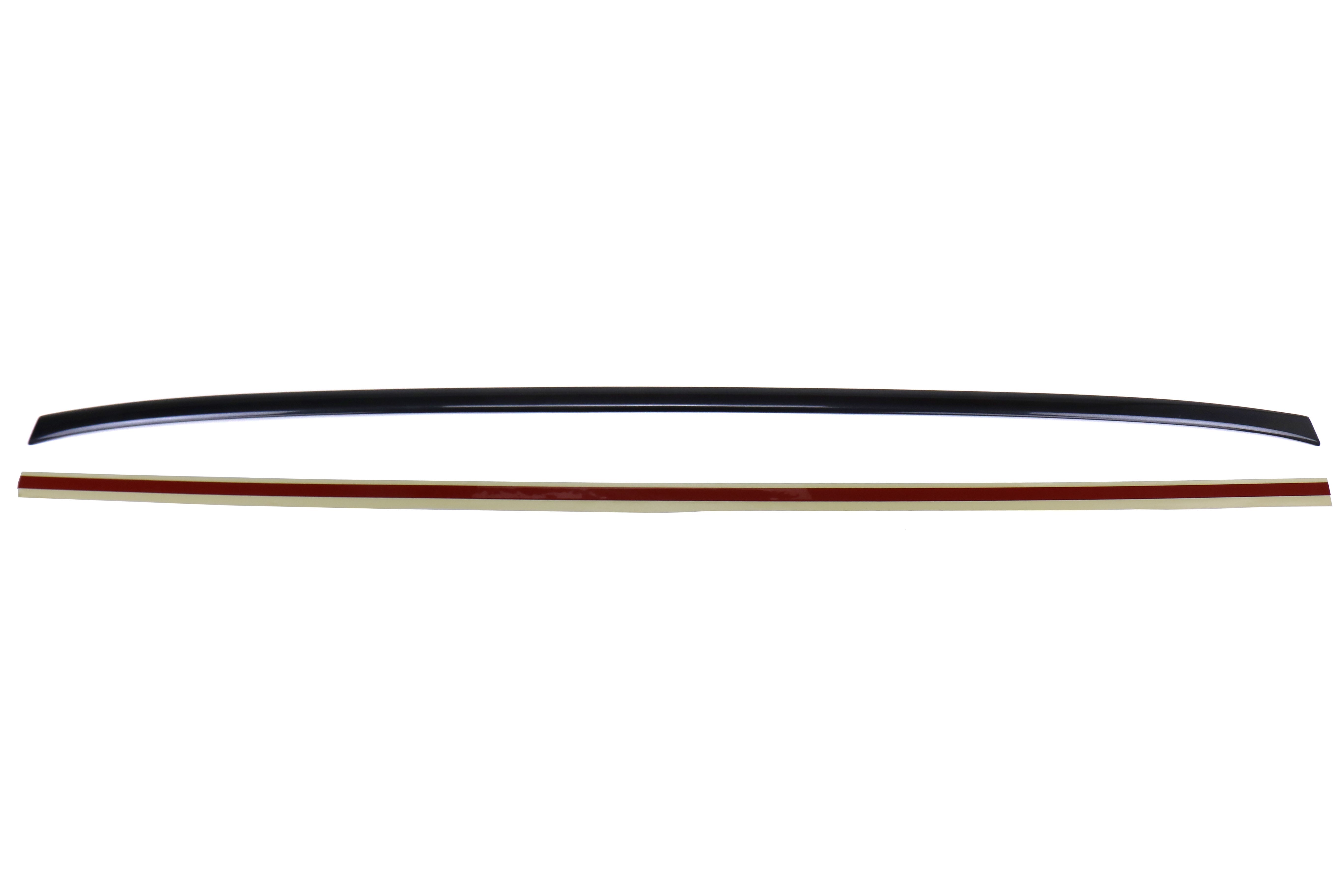 OLM Paint Matched Trunk Hole Delete for OEM Short Spoiler - Dark Grey Metallic (61K) - 2015-2021 Subaru WRX / STI