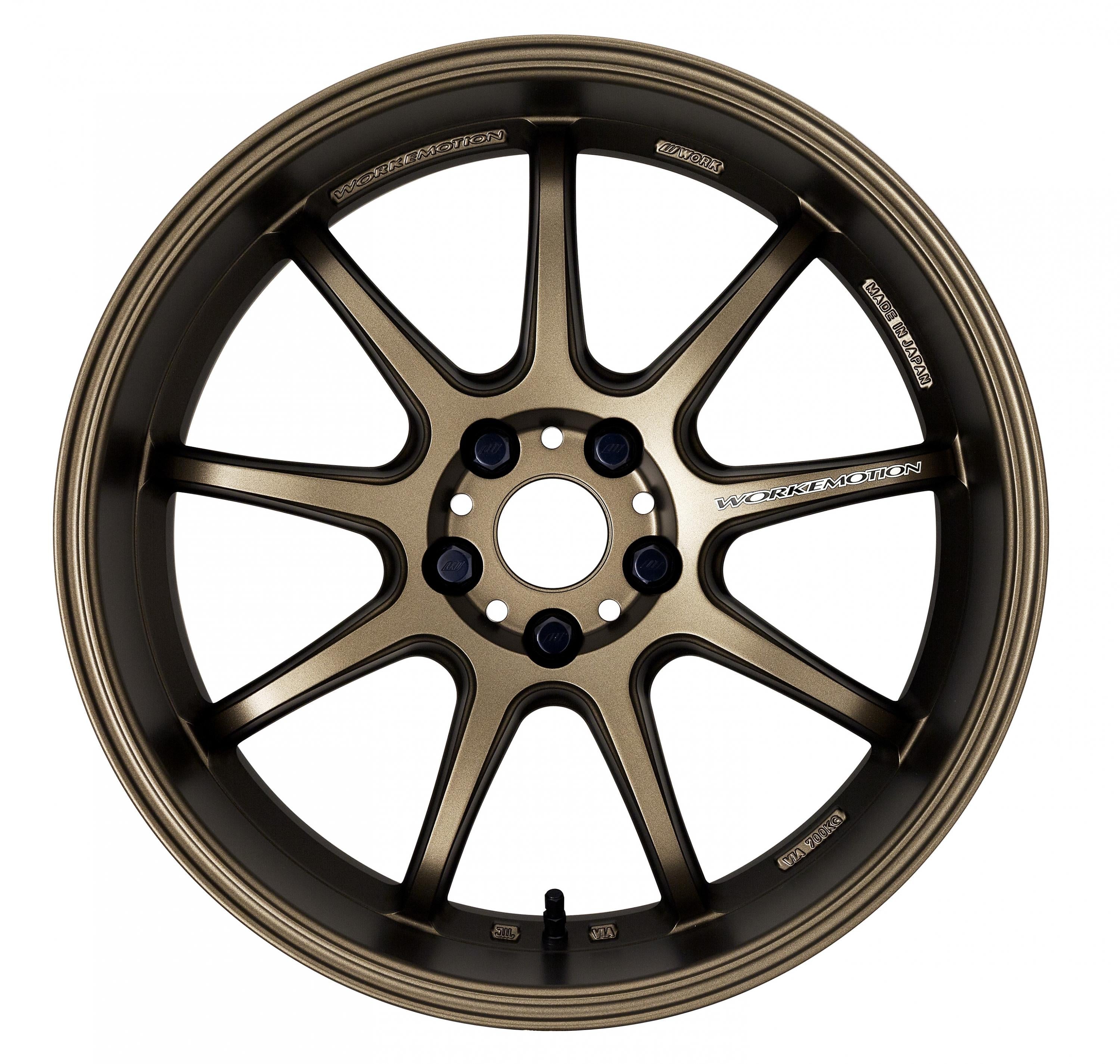 Work Wheels Emotion D9R  Matte Bronze (65mm Rim Depth) 18x9.5 +38 5x114.3 (Sold As Pair) - 2015-2024 Subaru WRX / 2015-2021 STI / 2019-2024 Forester