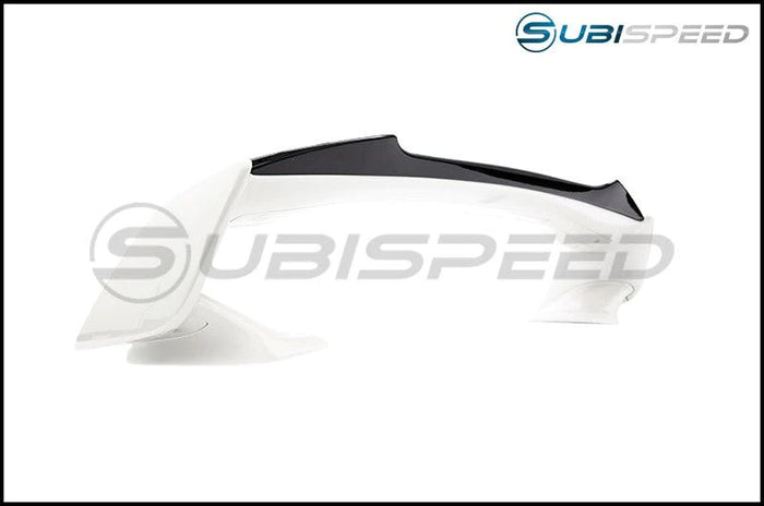OLM RS Style Paint Matched Gurney Flap for STI Spoiler - Ice Silver Metallic / Steel (G1U) - 2015-2021 Subaru WRX / STI