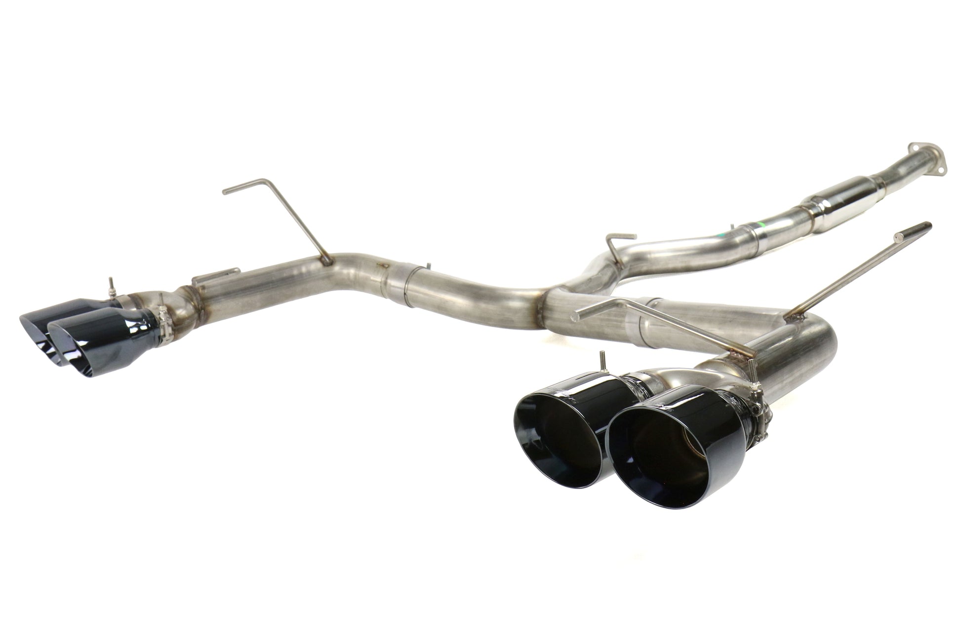 AWE Track Edition Cat-Back Exhaust (Diamond Black Tips) - 2011-2021 Subaru WRX / STI Sedan