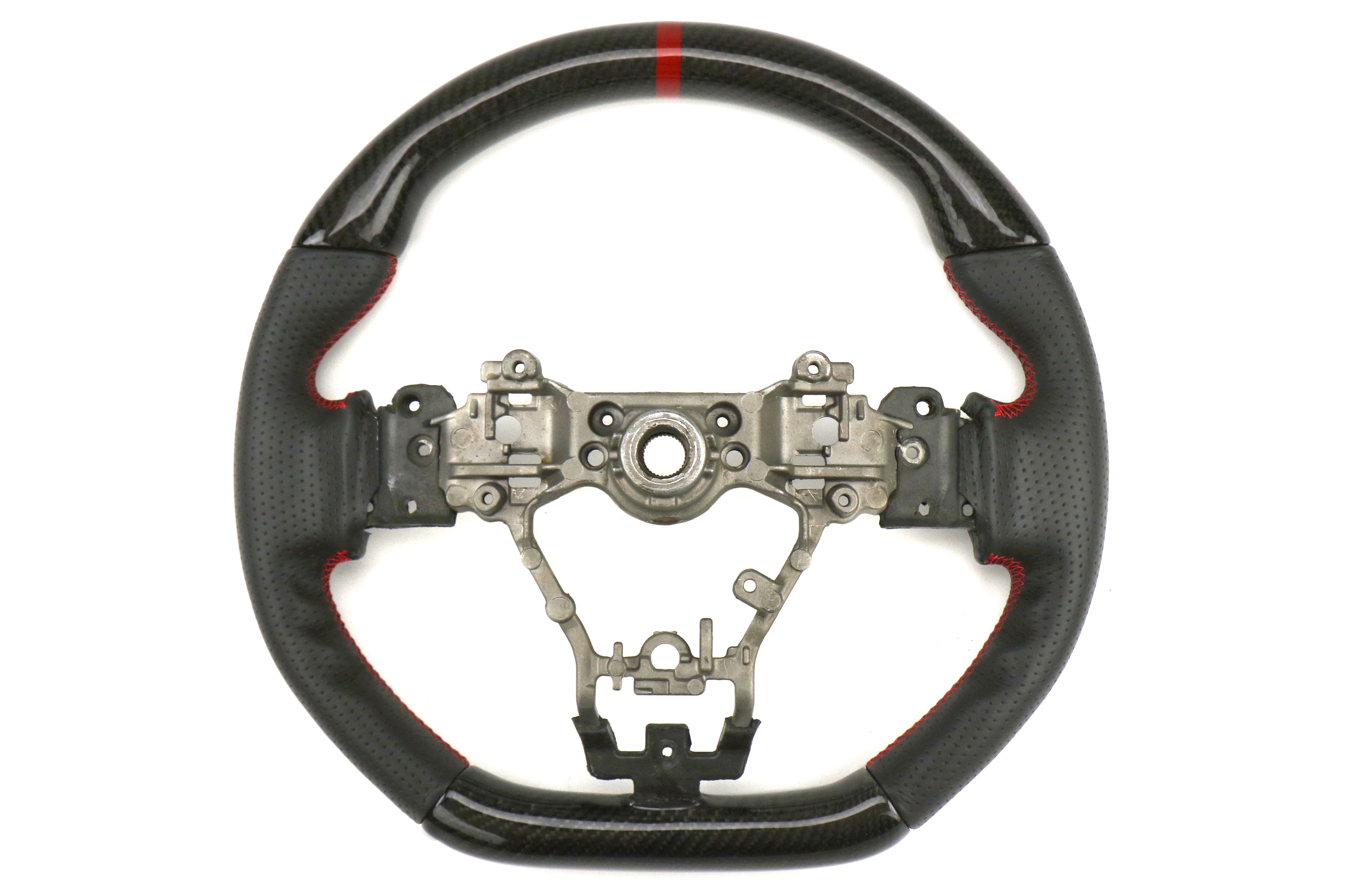 FactionFab Steering Wheel Carbon and Leather - 2015-2021 Subaru WRX / STI