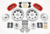 Wilwood Dynapro 6 Front Hub Kit 12.19in Drilled Red WWE ProSpindle